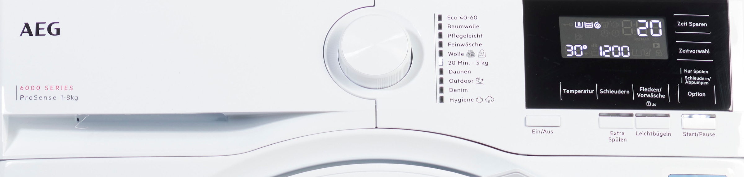 AEG Waschmaschine »LR6A668«, 6000, LR6A668, 8 kg, 1600 U/min, ProSense®  Mengenautomatik​ - spart bis 40% Zeit, Wasser und Energie kaufen bei OTTO