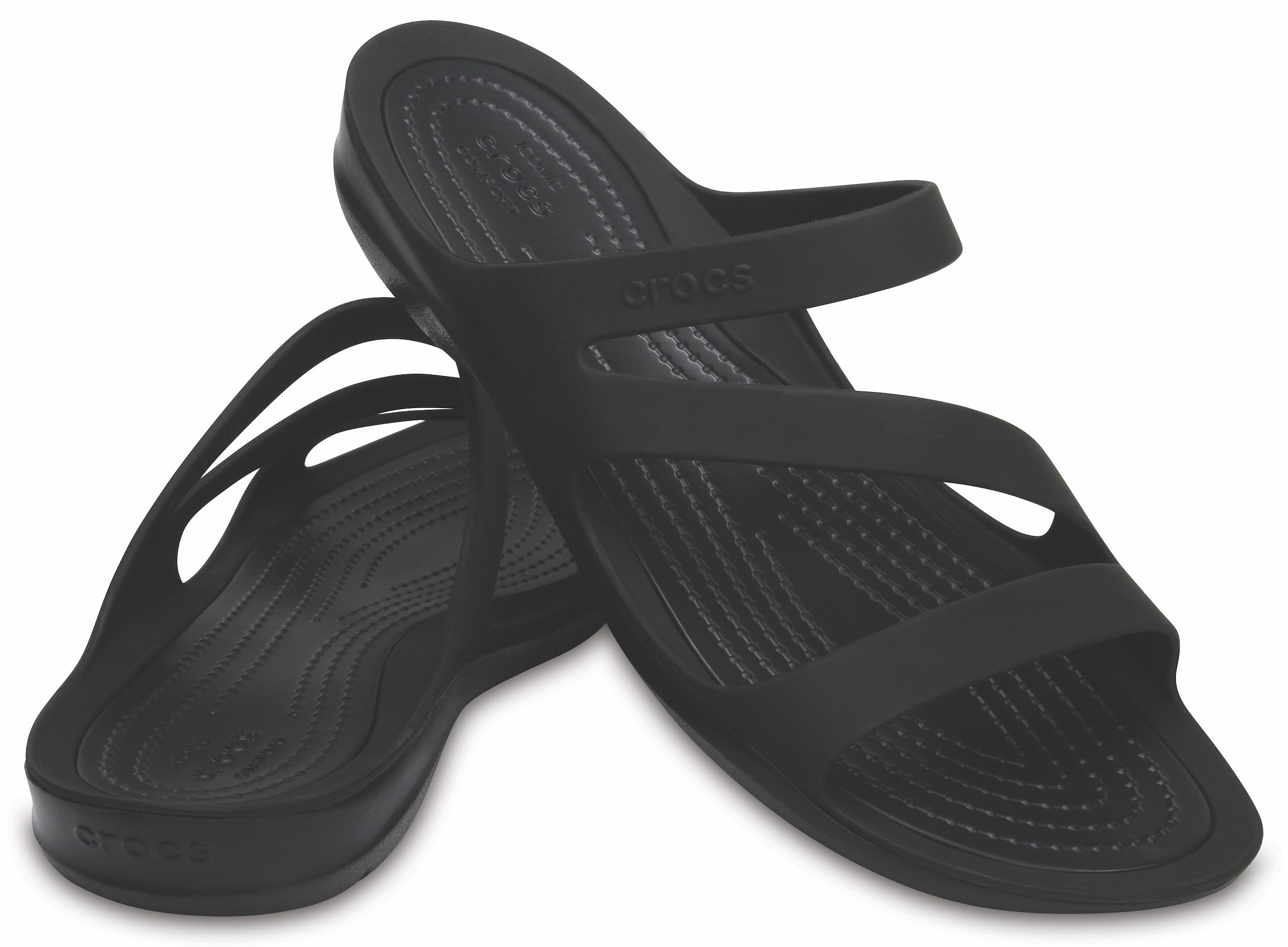 Crocs Badepantolette »Swiftwater Sandal«, Sommerschuh, Badeschuh, Poolslides, genoppte Innensohle