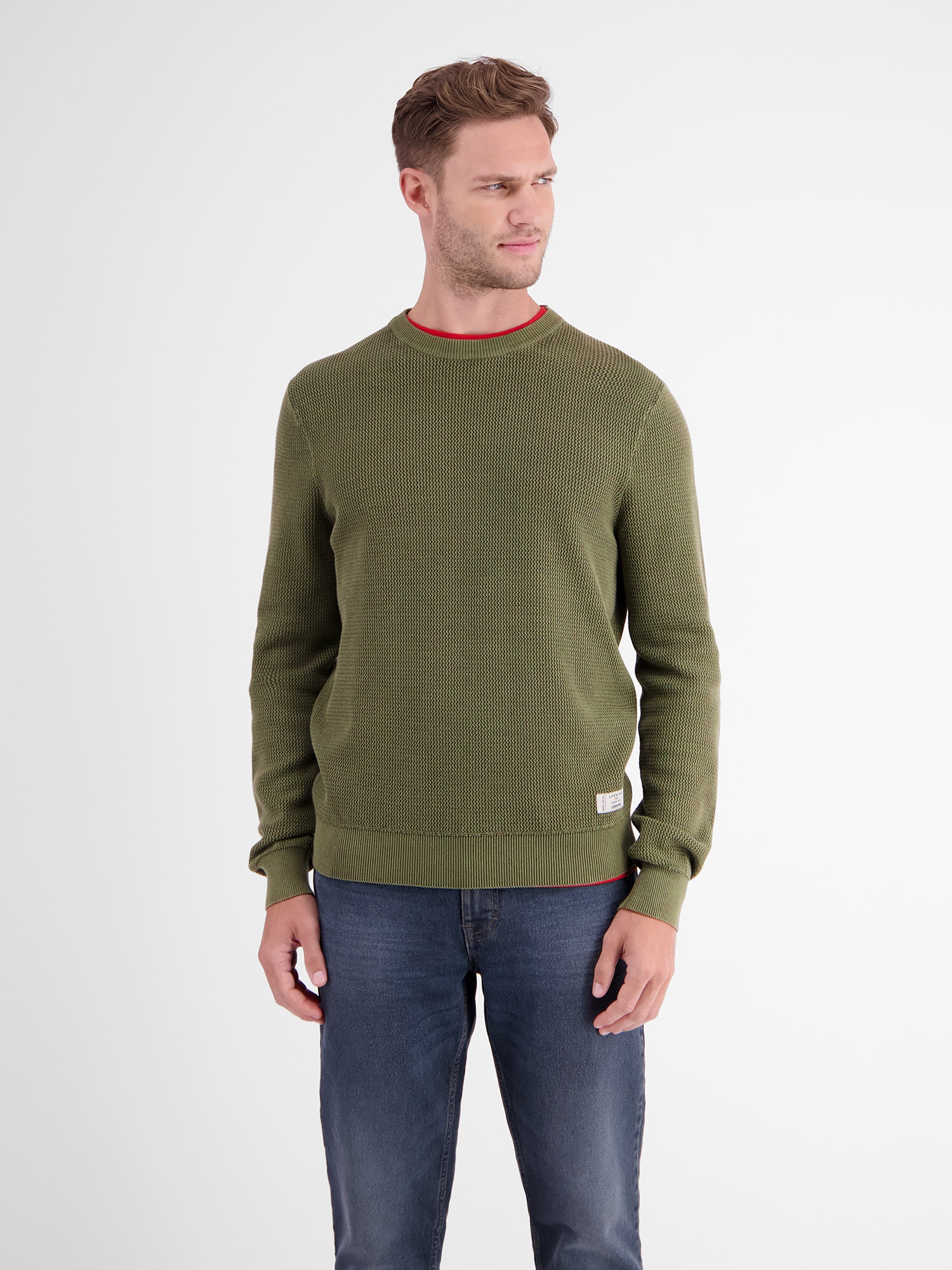 LERROS Strickpullover »LERROS Strickpullover, O-Neck«