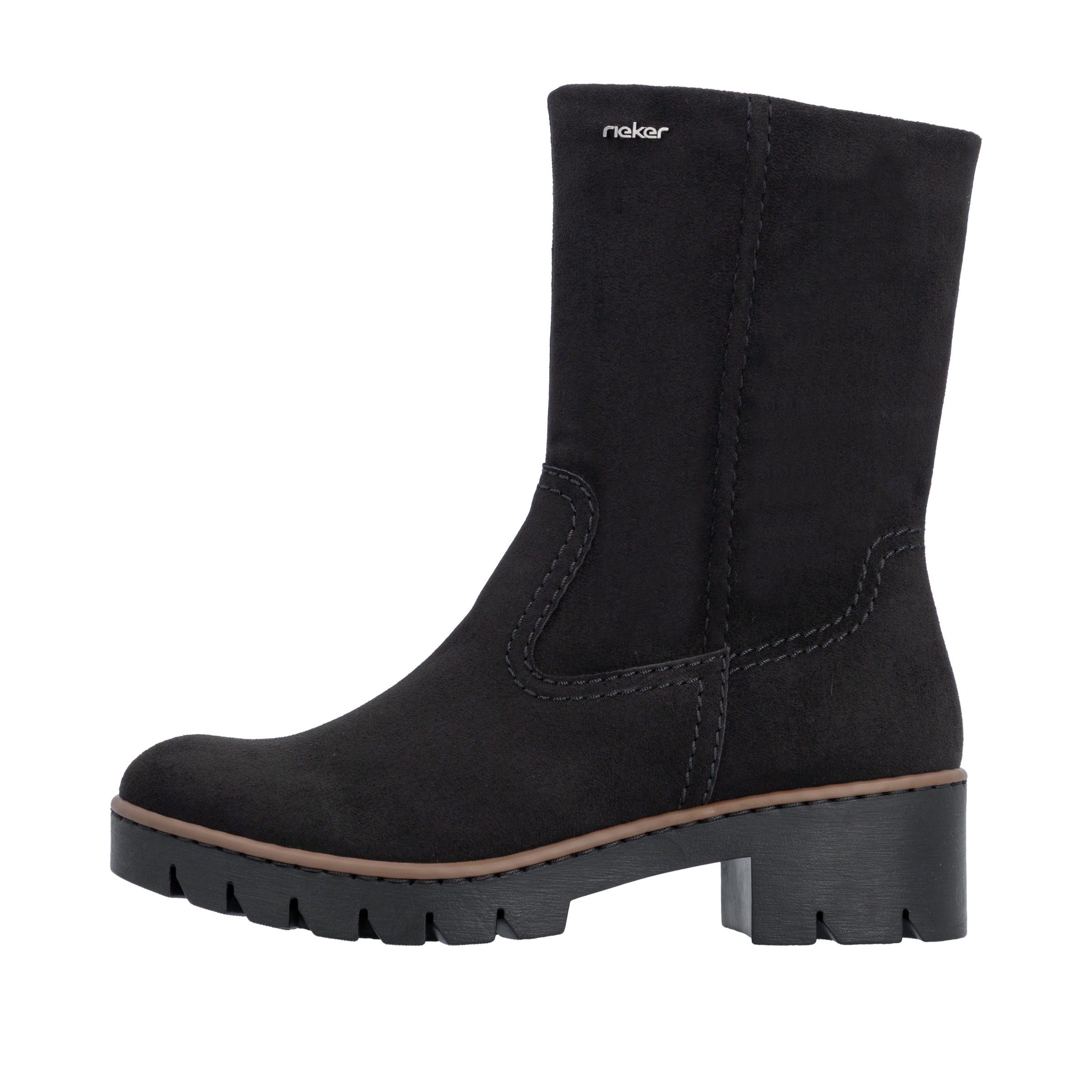Rieker Stiefelette  Klassik-Boots mit Blockabsatz und Reißverschluss
