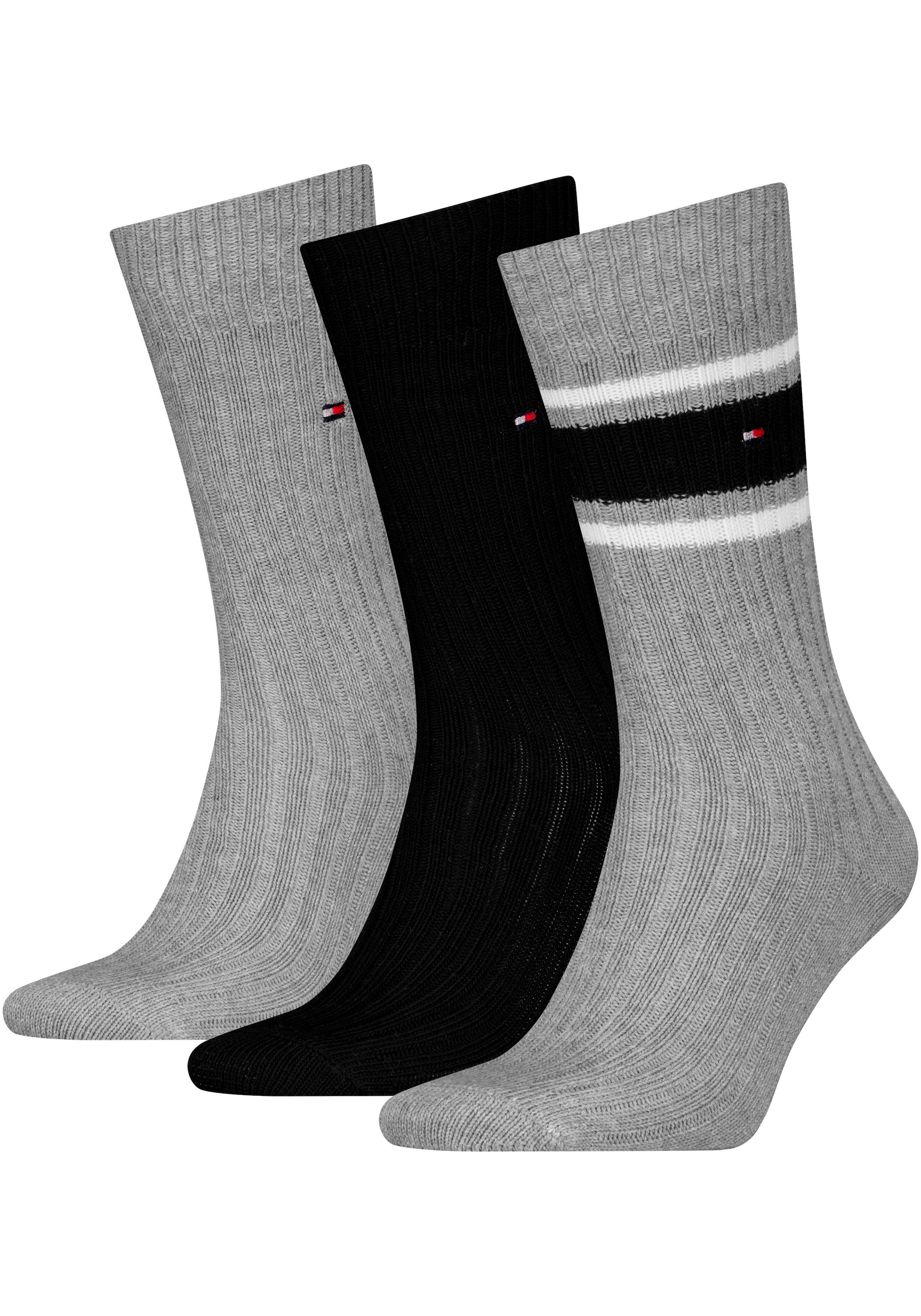 Tommy Hilfiger Socken, (3 Paar), mit dezentem Logo
