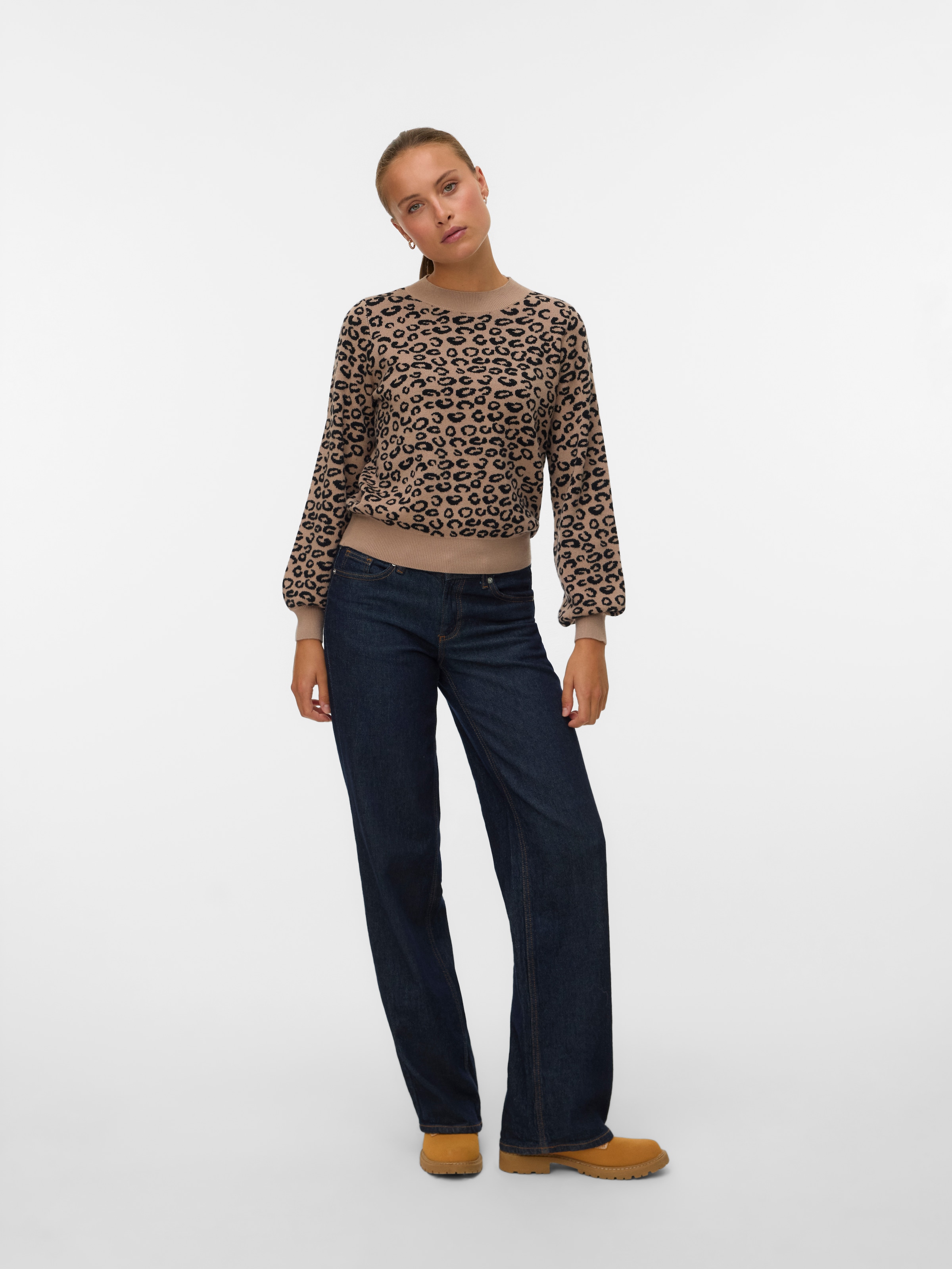 Vero Moda Strickpullover »VMNANCY LS O-NECK PULLOVER BOO«