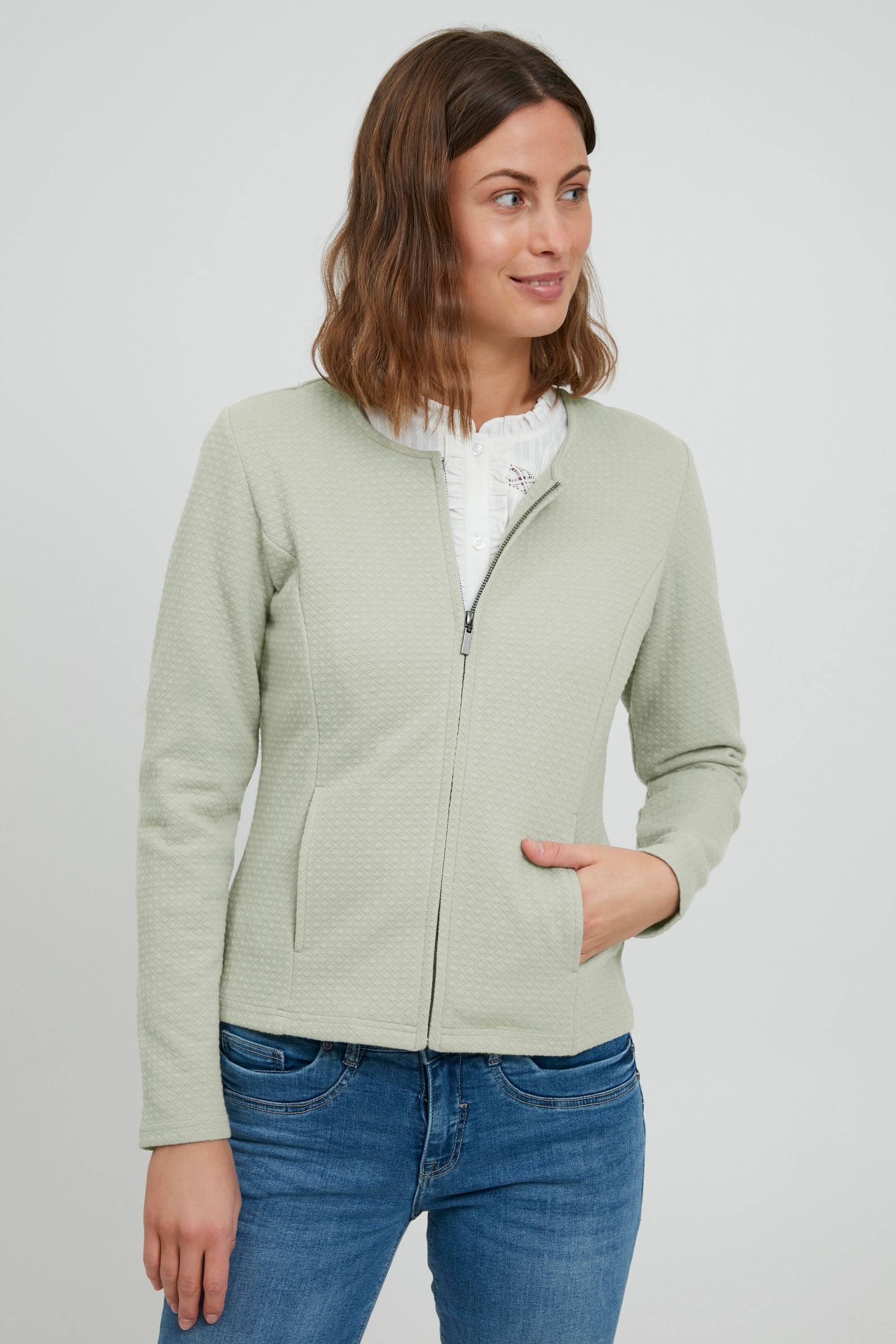 fransa Sweatjacke »Sweatshirtjacke FREmcardi«