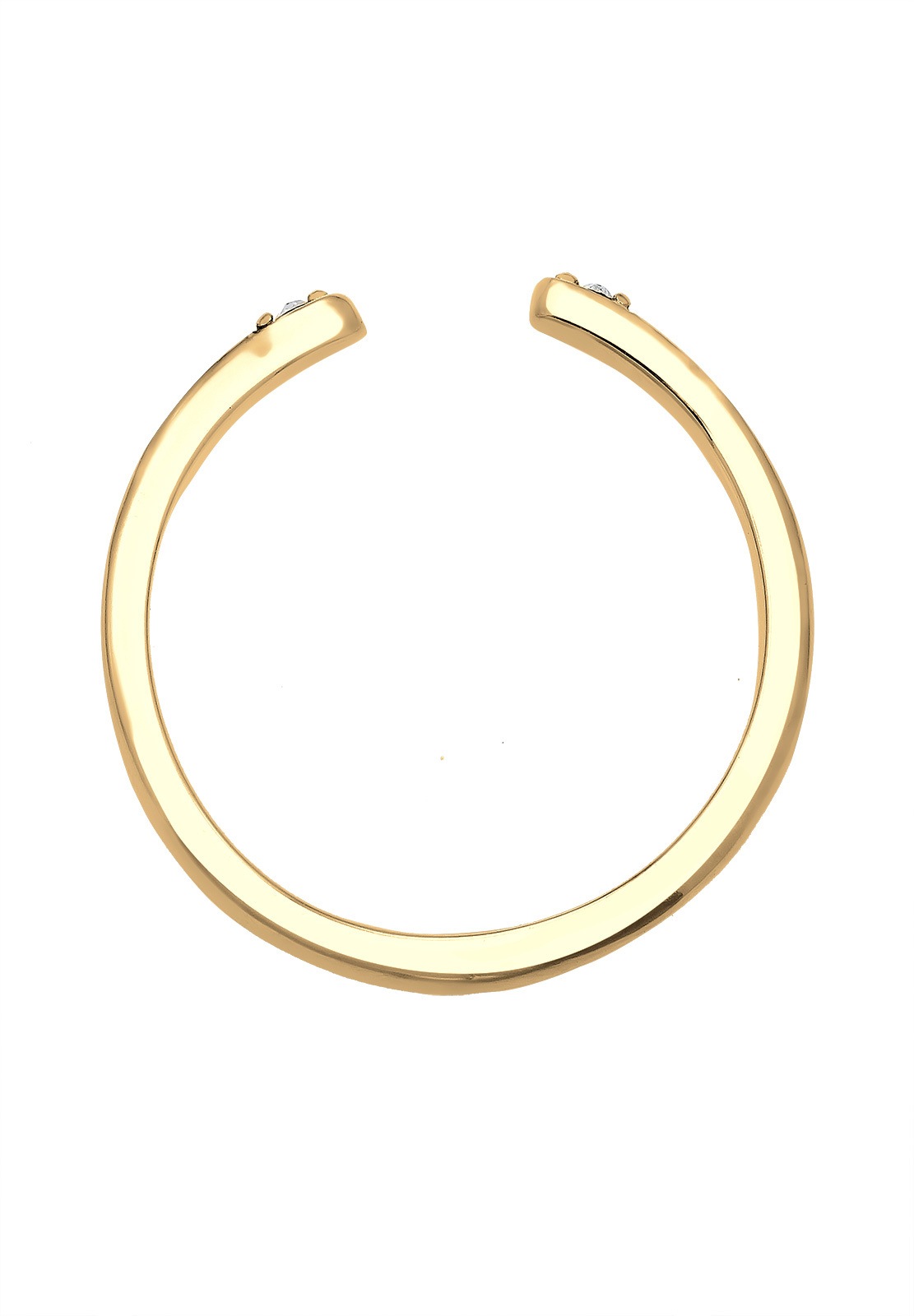Elli Silberring »Ring Glas Kristalle Weiß 925 Sterling Silber Offen«