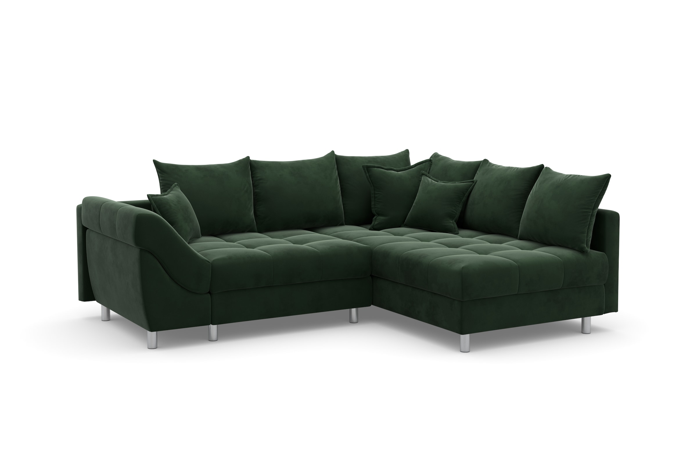 COLLECTION AB Ecksofa Joseli,  mit Zier- und Rückenkissen, komfortable Schanzen-Armlehne