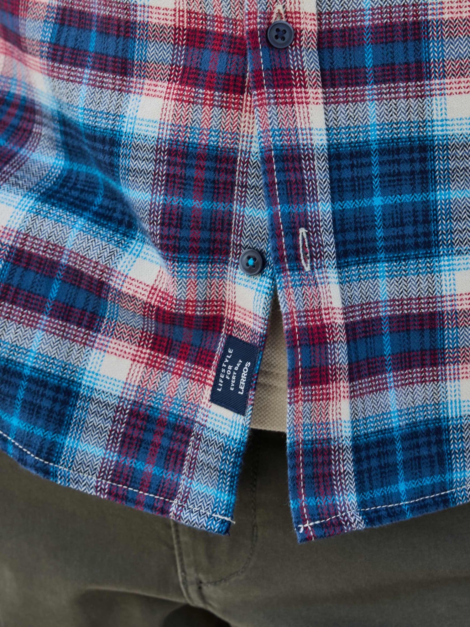 LERROS Karohemd »LERROS Casual Flanellhemd - weicher Twill, starker Style«