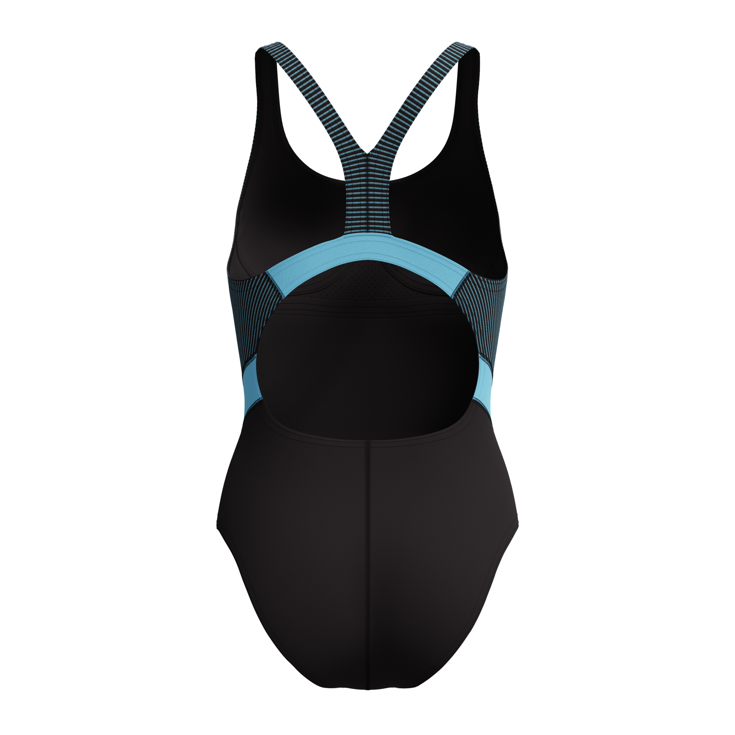 Speedo Badeanzug »QUANTUM RIB SPLICE 1PC BLK/LTBLU«