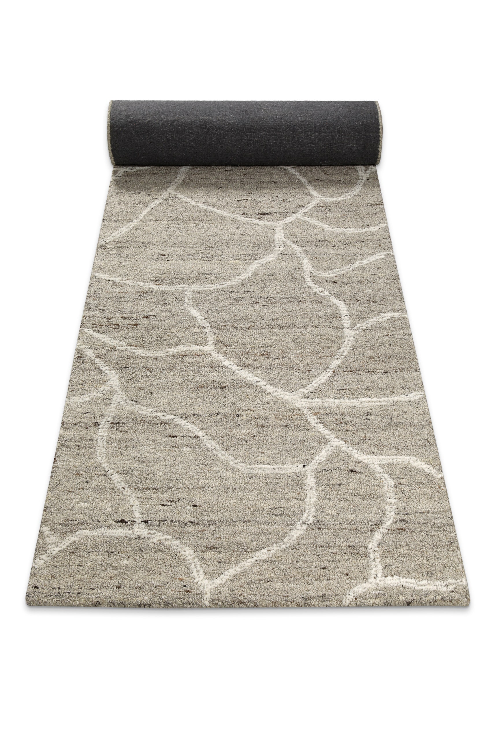 Wecon home Wollteppich »Hamptons FORTYONE«, rechteckig, 15 mm Höhe, Läufer, Schurwolle, Kurzflor, Wohnzimmer, elegant, robust, Stein