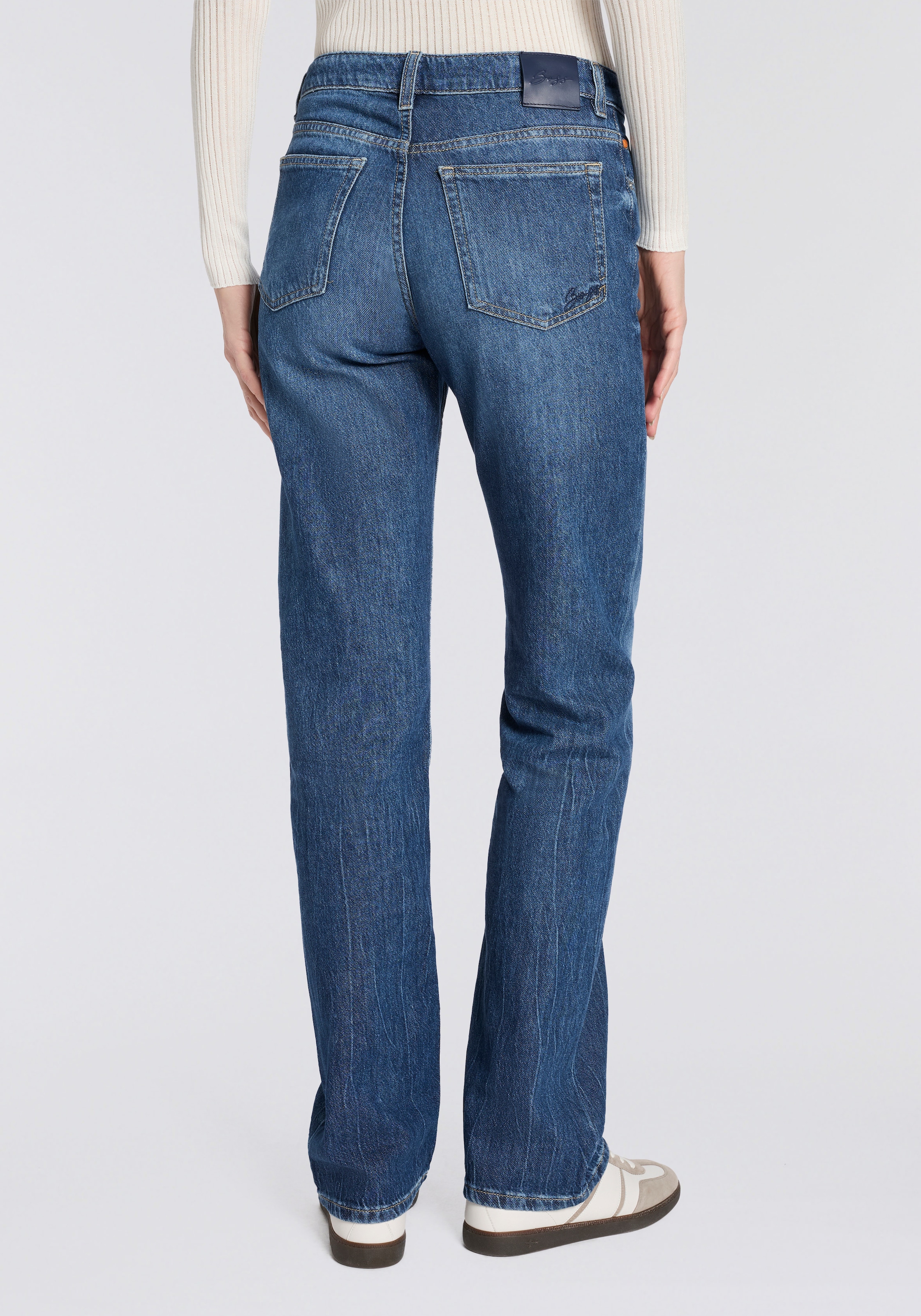BOSS ORANGE Straight-Jeans »ADA HR 13.0 Premium Damenmode« High Rise, locker geschnitten