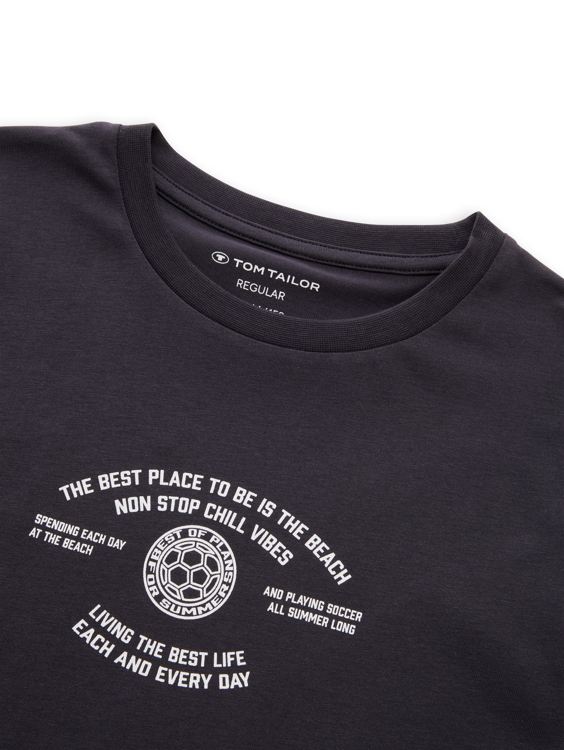 TOM TAILOR Kurzarmshirt Sommershirt mit Print/für Boys