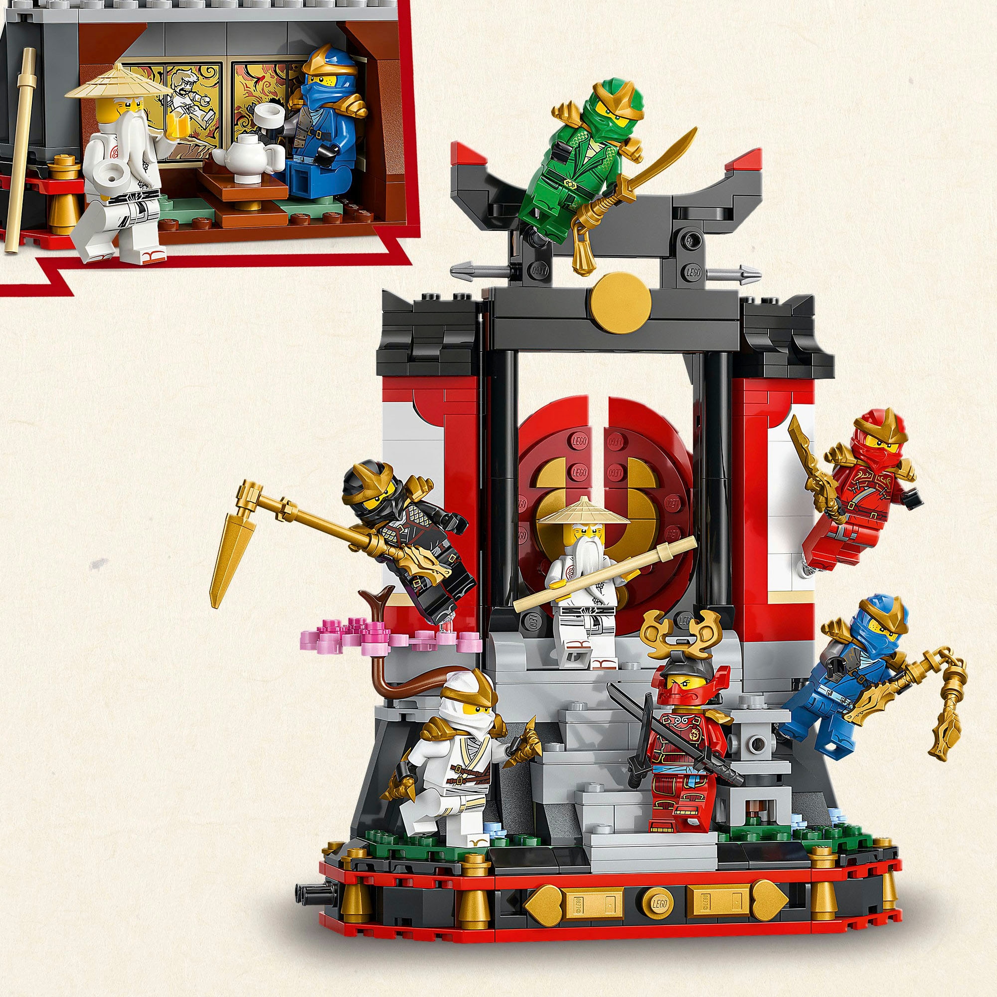 LEGO® Konstruktionsspielsteine »15-jähriges Jubiläum: Ninja-Charaktere zum Ausstellen (71866)« LEGO Ninjago; Made in Europe