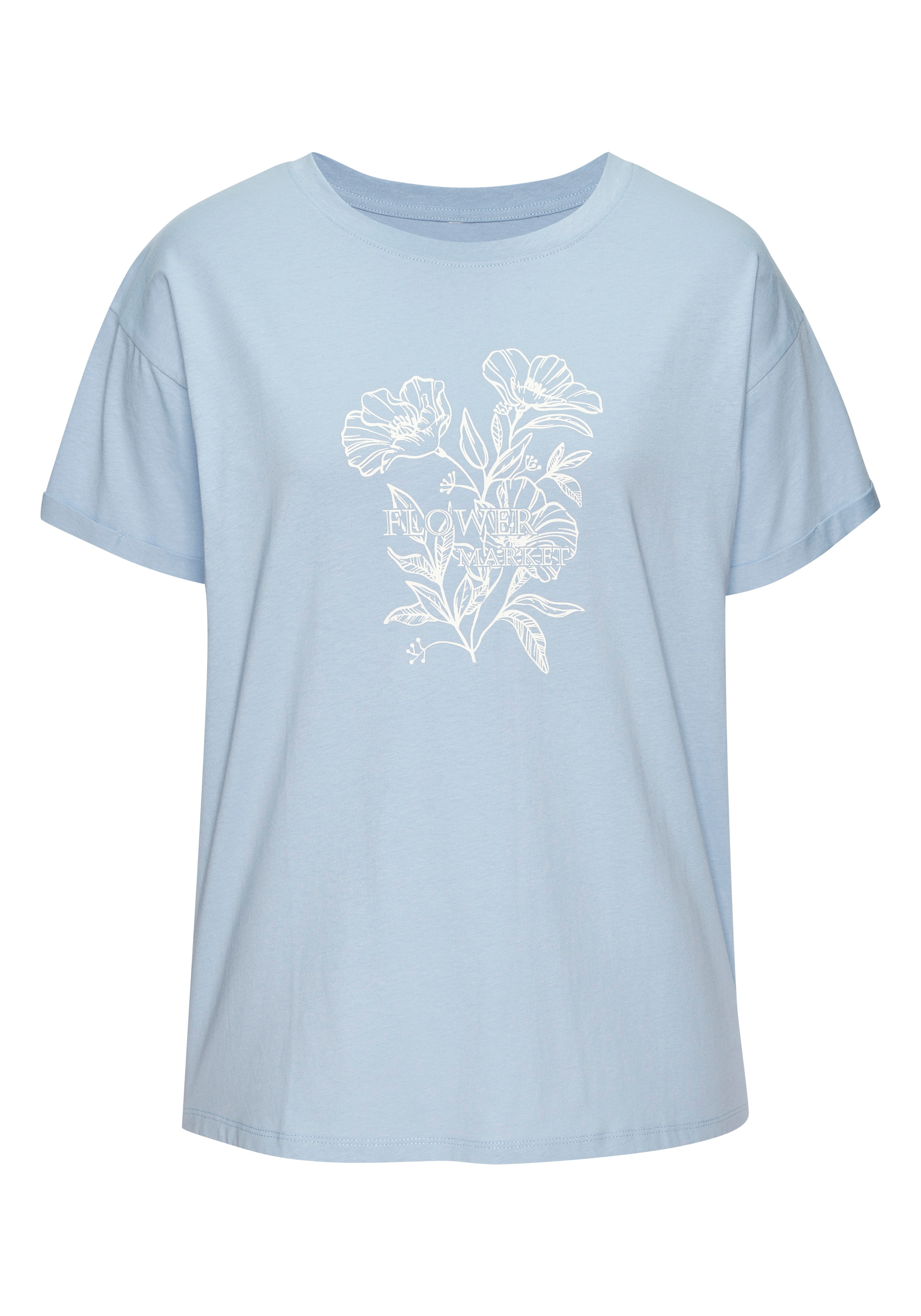 Vivance T-Shirt »mit Frontdruck« 2er-Pack,  aus hochwertiger Bio-Baumwolle