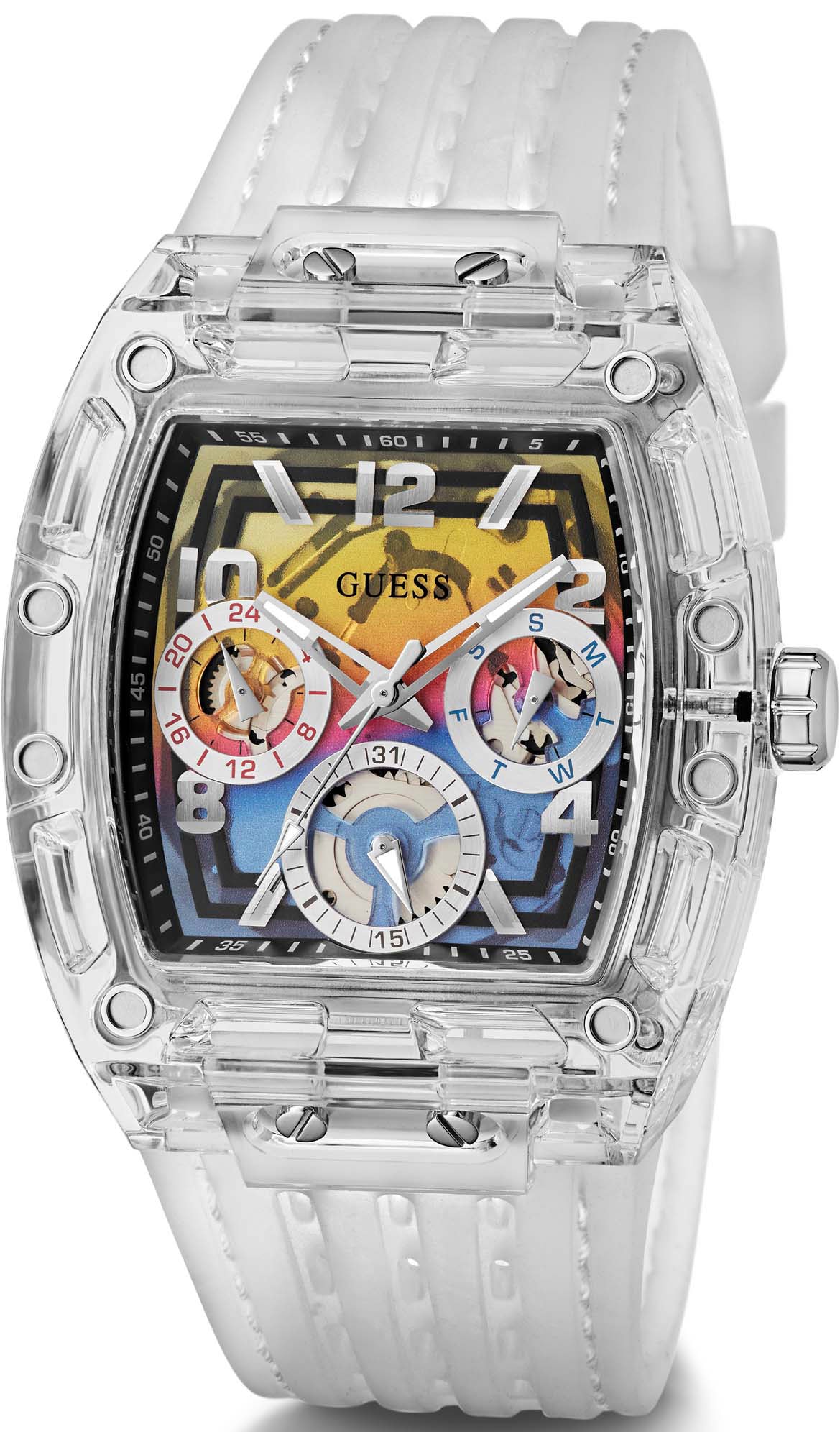 Guess Multifunktionsuhr »GW0499G3«, Armbanduhr, Quarzuhr, Herrenuhr