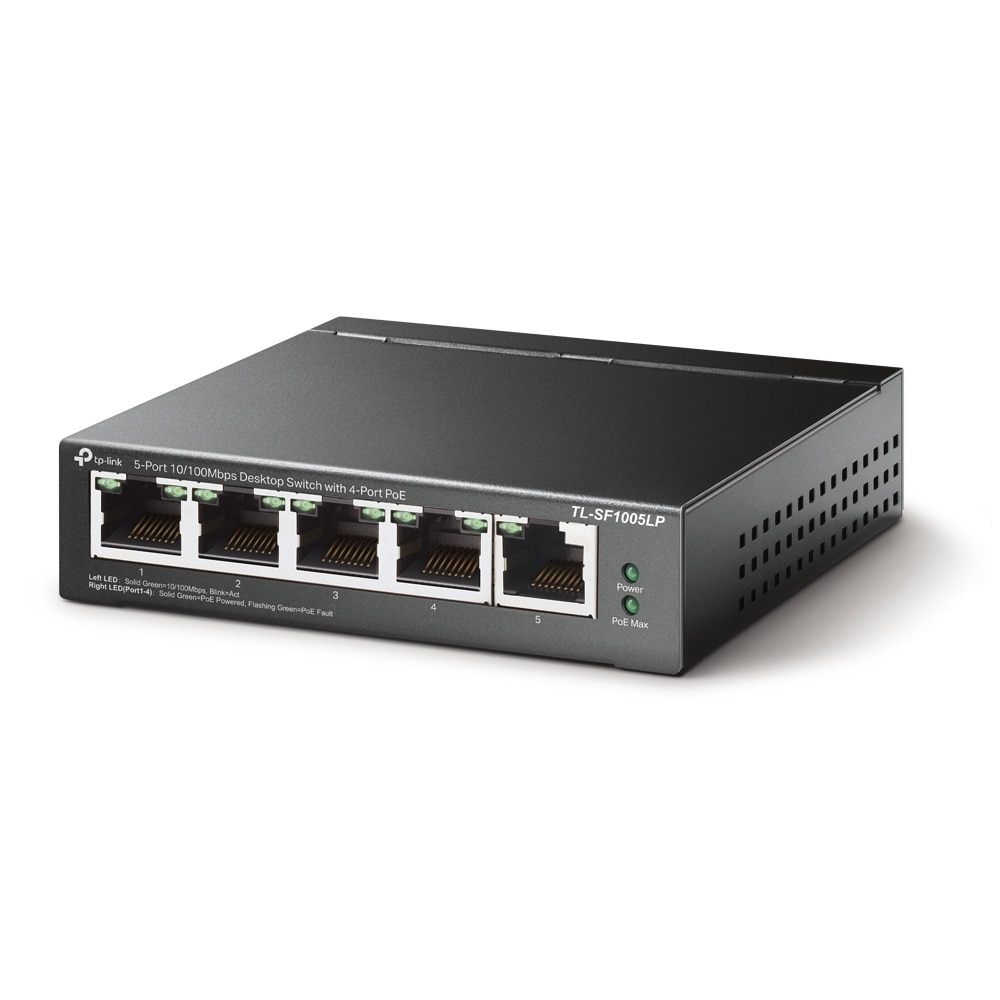 TP-Link Netzwerk-Switch »TL-SF1005LP 5-Port 10/100Mbps (4x PoE) Switch«