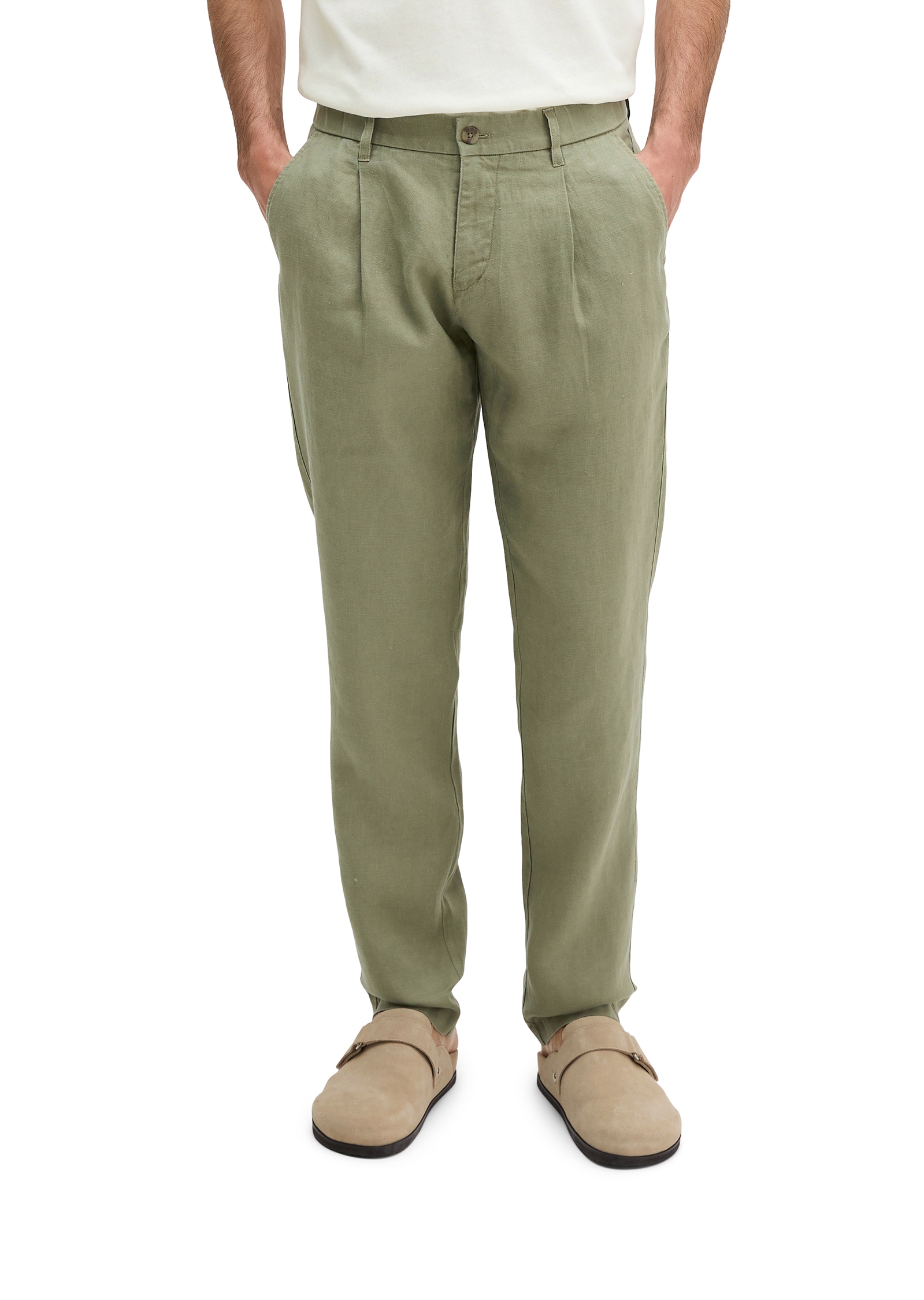 Marc O'Polo Leinenhose »Osby jogger pleats«