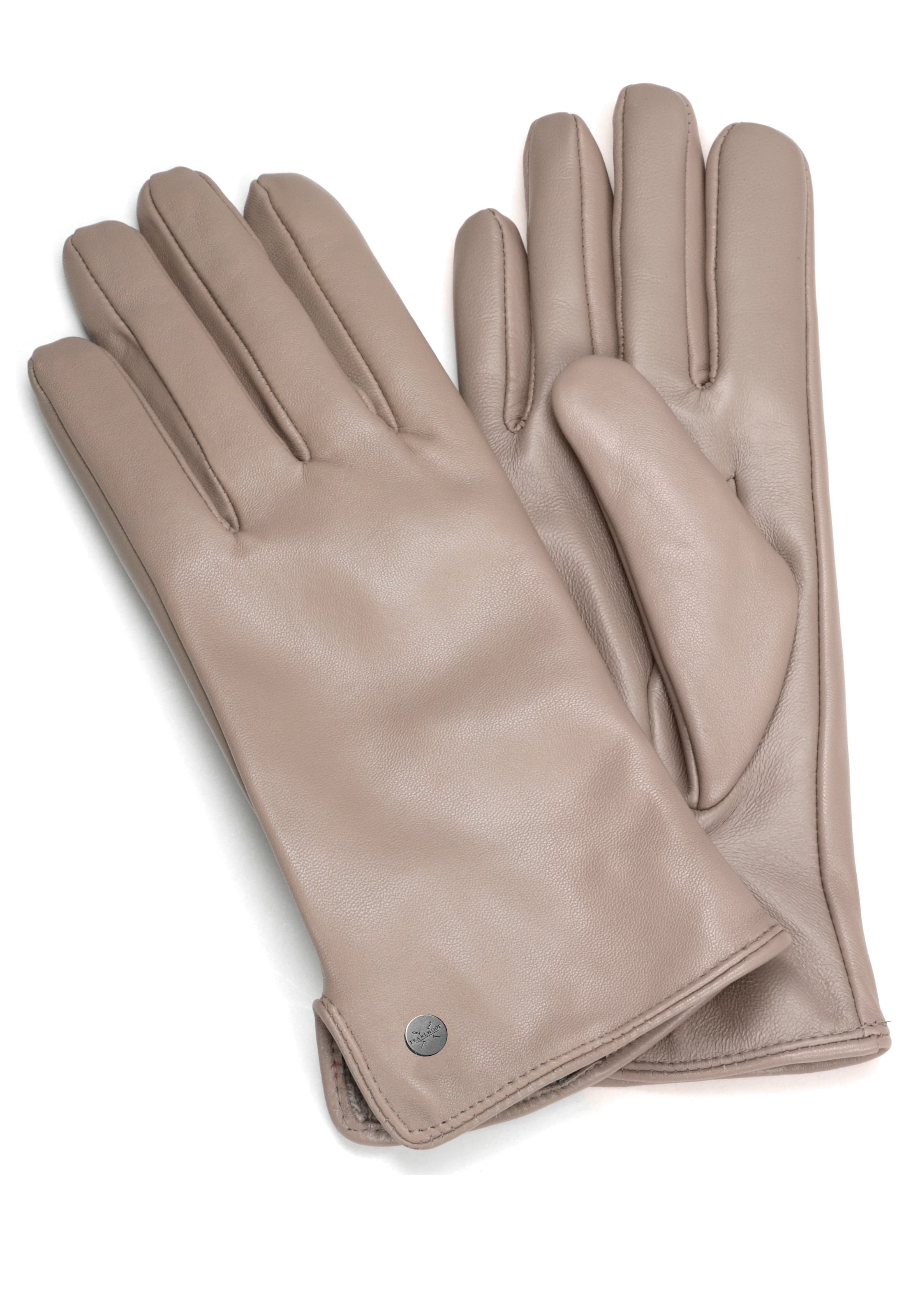 PEARLWOOD Lederhandschuhe »PAM«, (1 Paar), weiches Fleece-Innenfutter, Temperaturregulierend, Seitenschlitz