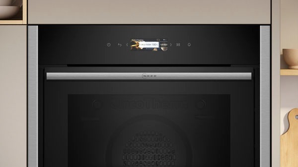 NEFF Einbaubackofen N 70 »B54CR71N0«, mit Teleskopauszug nachrüstbar, Hydrolyse, voll versenkbare Ofentür dank Slide & Hide®, AirFry-Funktion