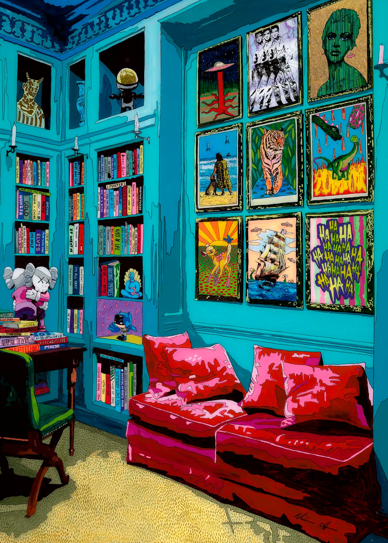 HEYE Puzzle »Room With Red Sofa / Home«, Made in Germany