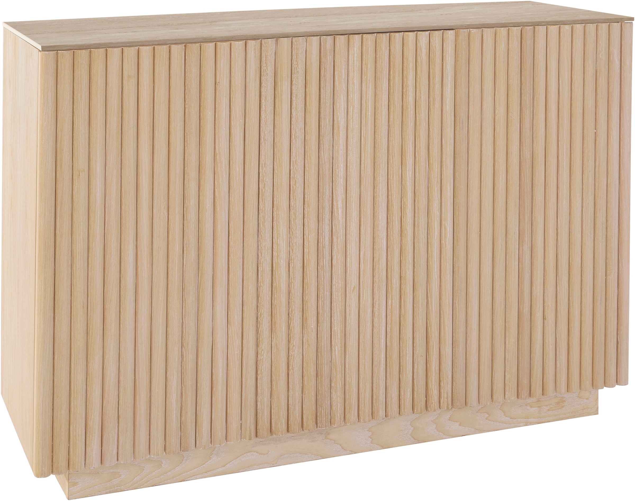 homsy by Ana Johnson Sideboard »Solva« Holzoptik aus Esche, geriffelte Front, Keramikplatte, Breite 119 cm