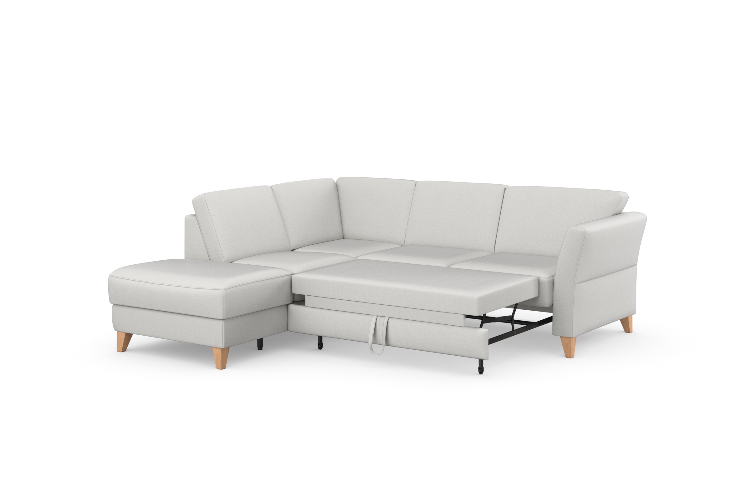 sit&more Ecksofa »Visby L-Form«, Wahlweise mit Bettfunktion und Stauraum, frei im Raum stellbar