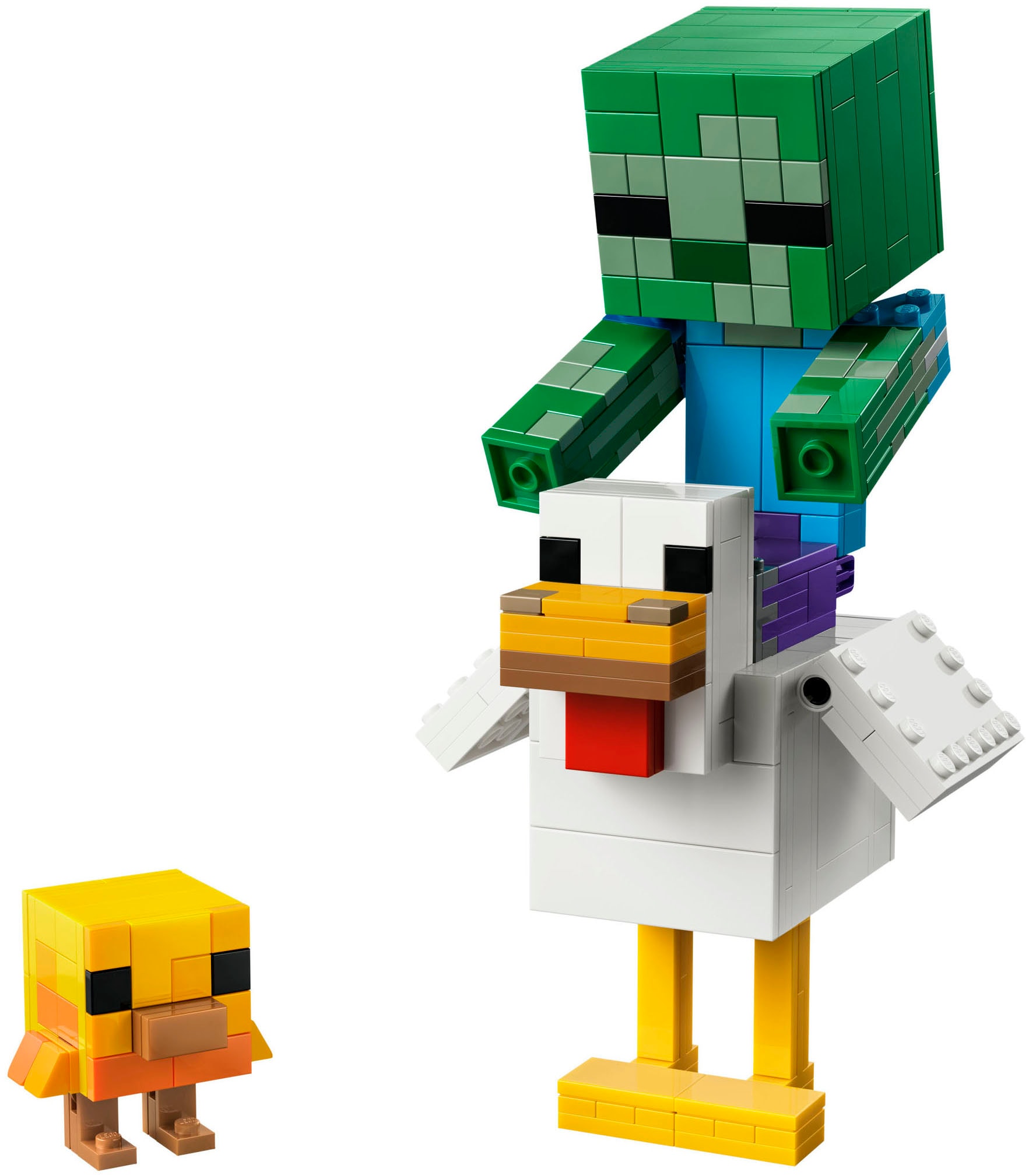 LEGO® Konstruktionsspielsteine »Hühnerreiter (21582), LEGO Minecraft« Made in Europe