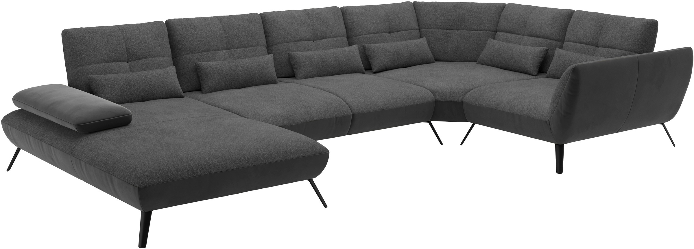 Places of Style Wohnlandschaft »Mikado U-Form«, inkl. Sitztiefenverstellung und Armteilverstellung