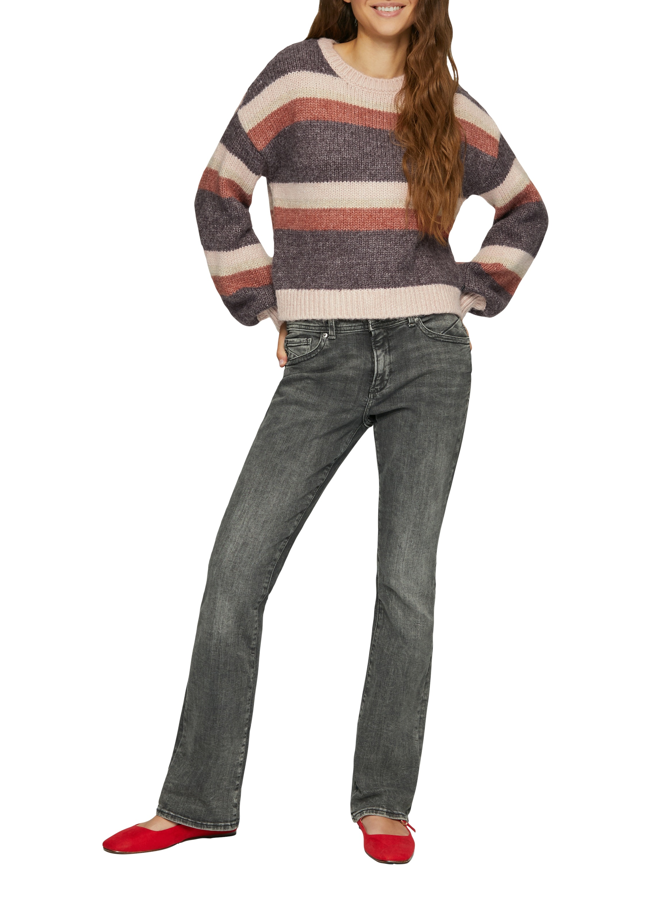 QS Strickpullover, mit Intarsien Muster
