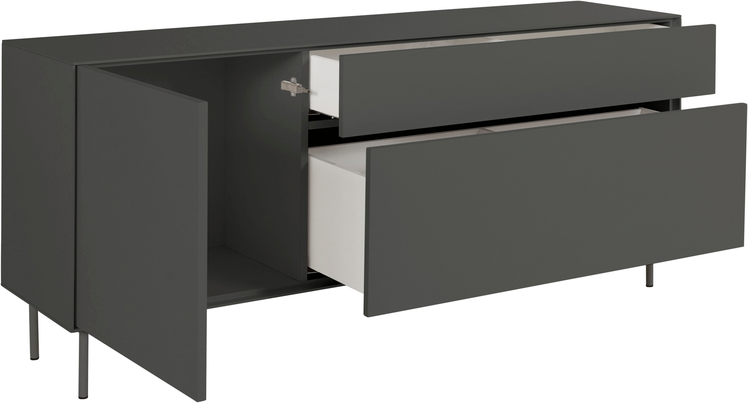 LeGer Home by Lena Gercke Lowboard »Essentials«, Breite: 167 cm, MDF lackiert, Push-to-open-Funktion