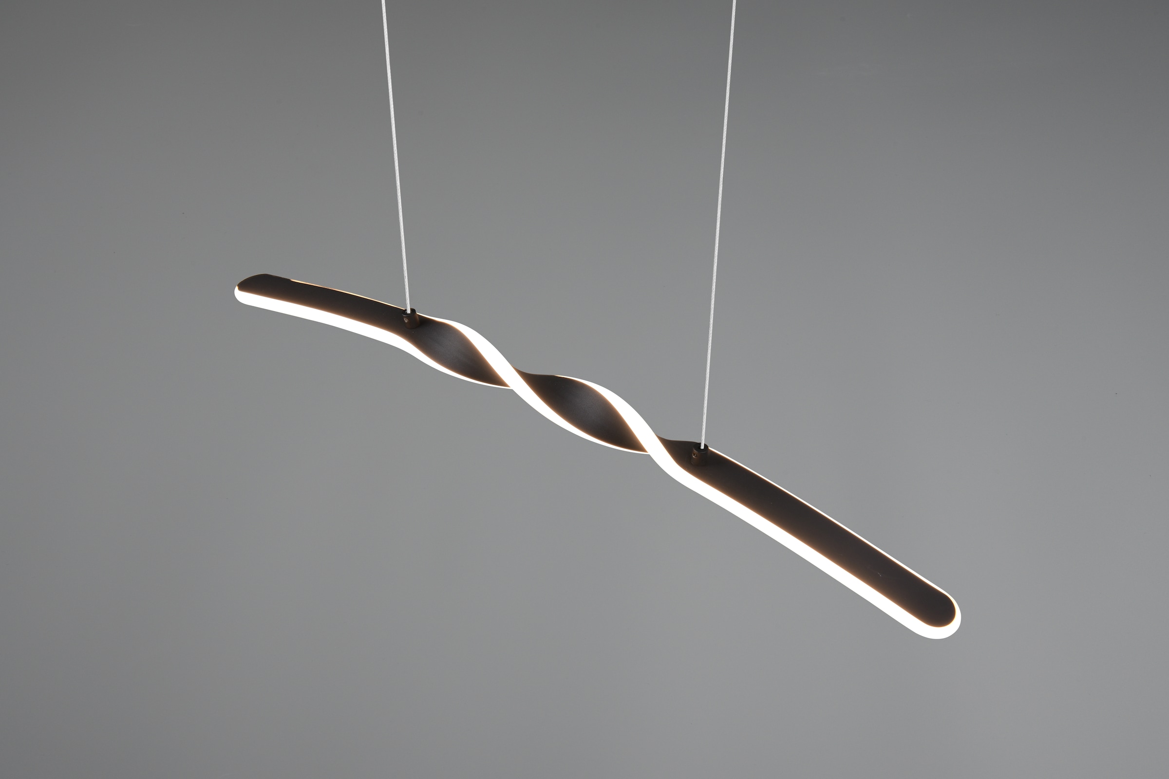 REALITY Leuchten LED Pendelleuchte »GINKO, Hängeleuchte LED 18W 1980 Lumen 3000K warmweiß« LED-Board 1 Stk. Warmweiß Hängelampe Esszimmer, höhenverstellbar bis max 150cm, Breite 79 cm