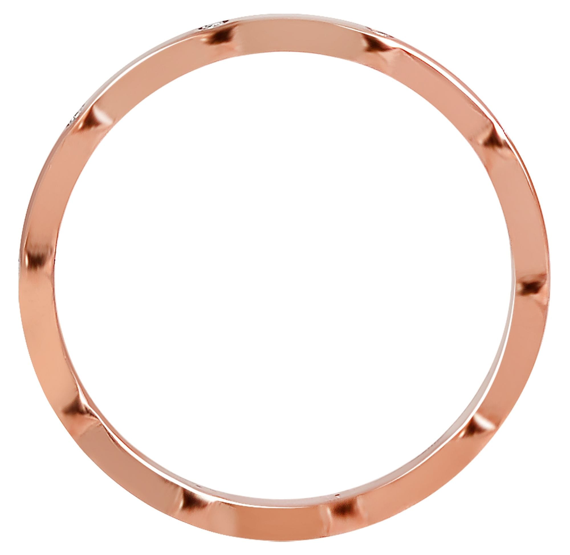 Adelia´s Fingerring »Damen Ring aus Edelstahl mit Strass Steinchen«