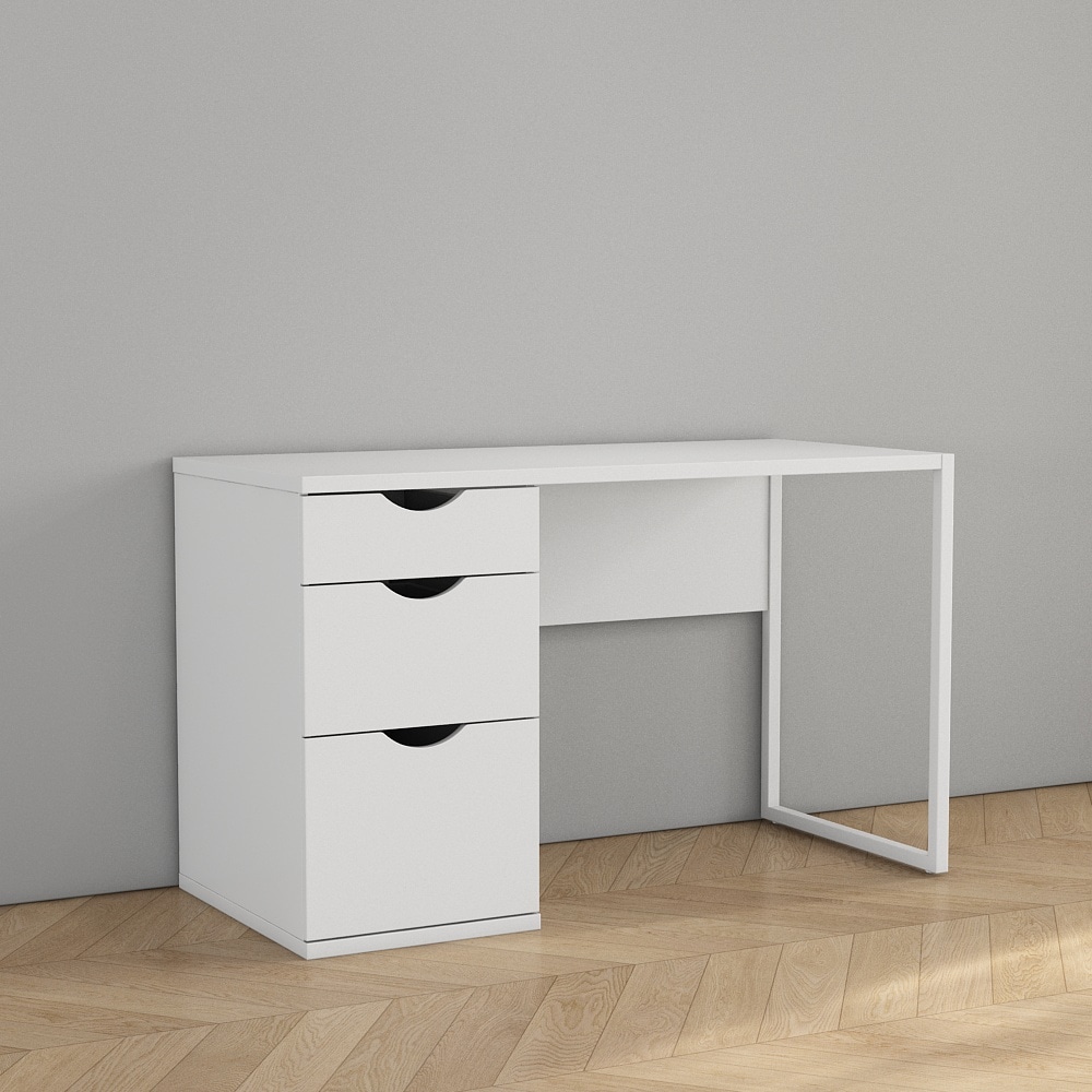 OTTO home Schreibtisch Set,  mit Schubladen, im modernen skandinavischen Design, Breite 120 cm