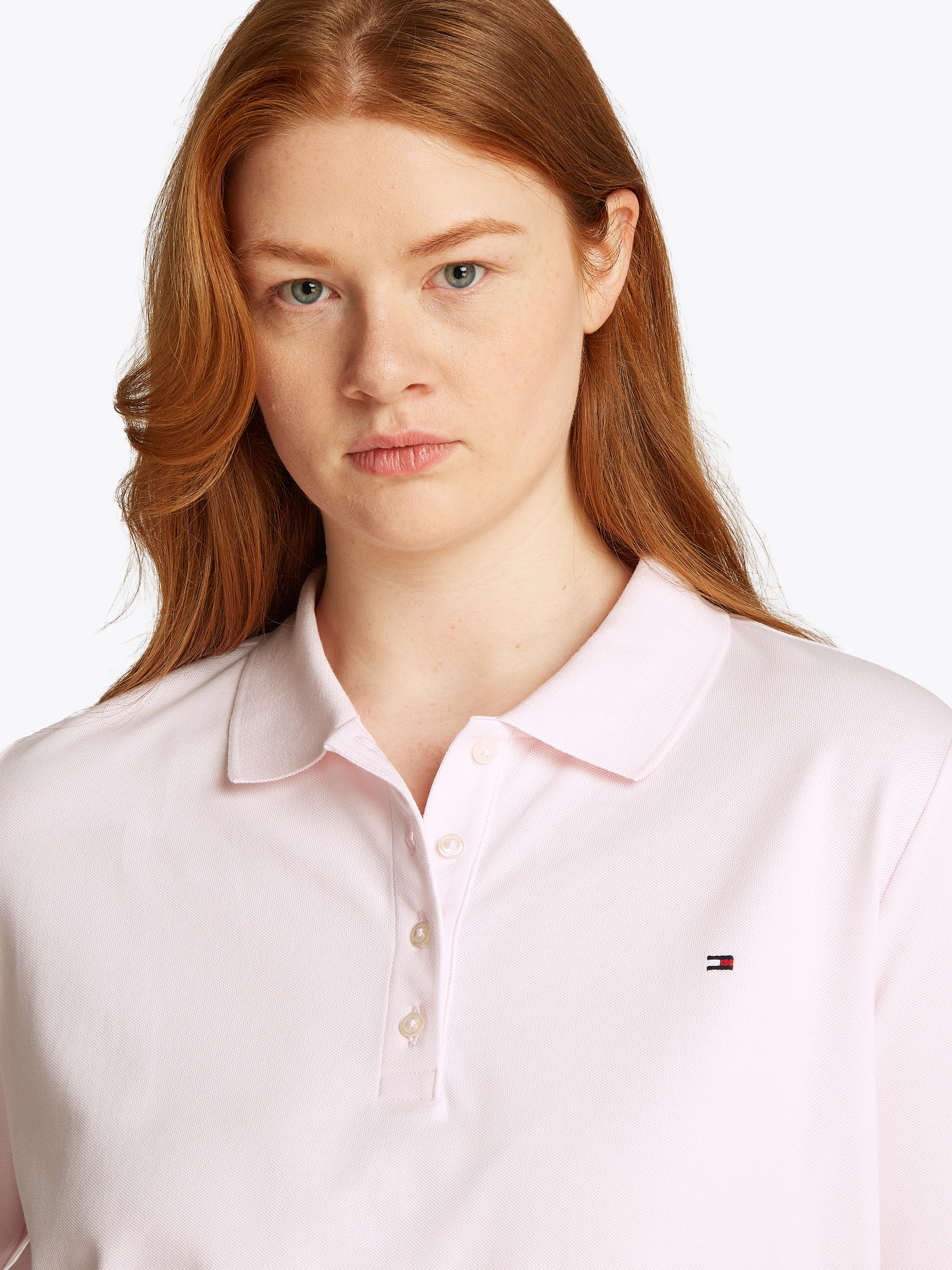 Tommy Hilfiger Curve Poloshirt »CRV 1985 REG PIQUE POLO SS«, in großen Größen