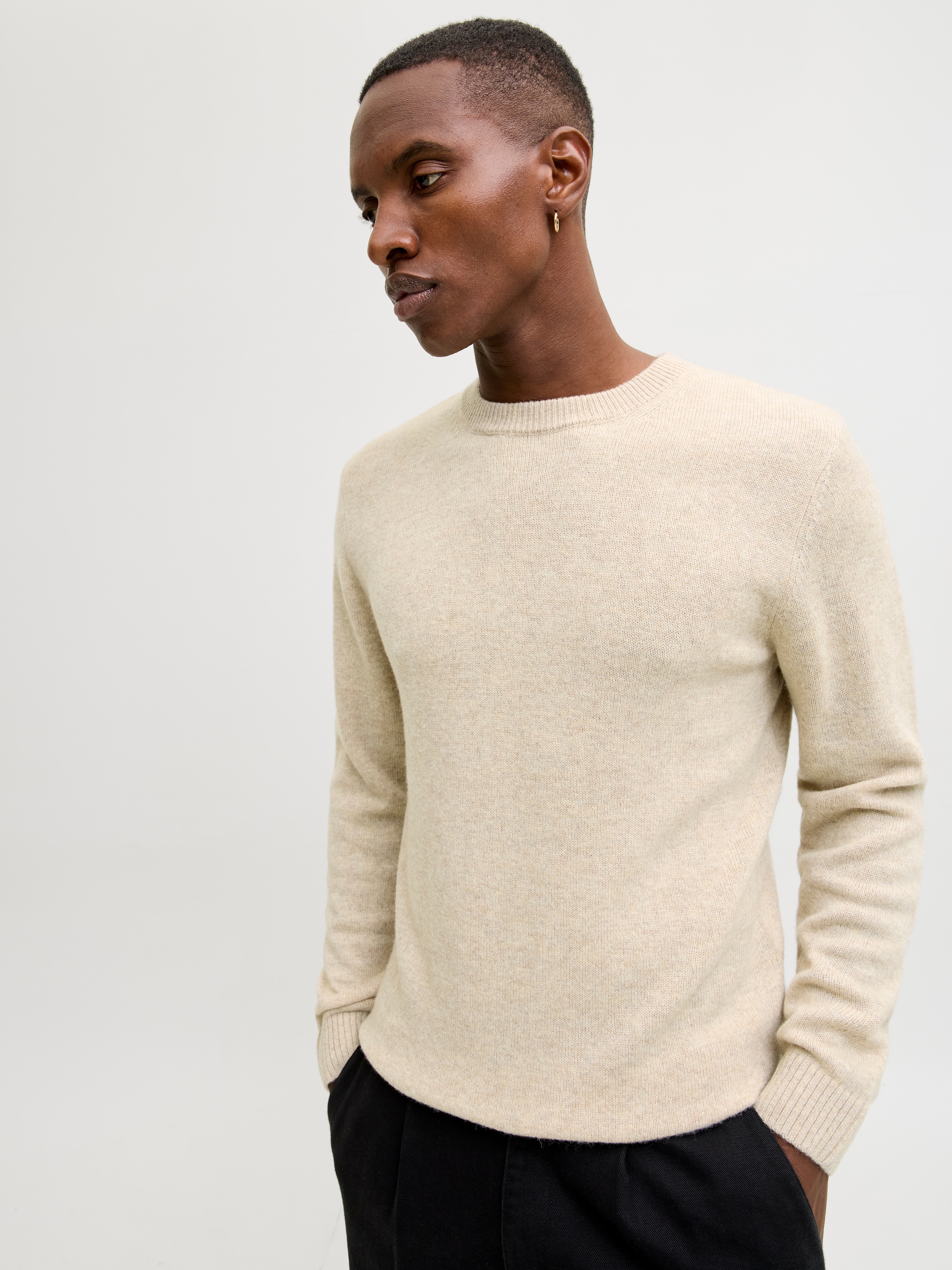 Jack & Jones Rundhalspullover »JPRBLULAMBSWOOL KNIT CREW NECK«