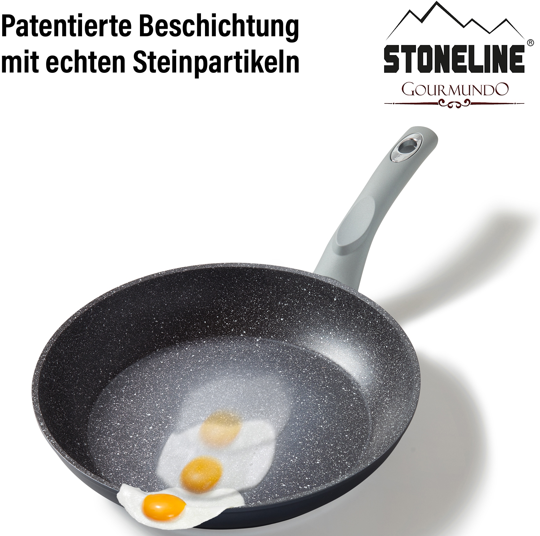STONELINE Bratpfanne »Gourmundo«, Aluminium, (1 tlg.), Made in Germany, STONELINE®-Antihaftbeschichtung, Indukton, Induktion