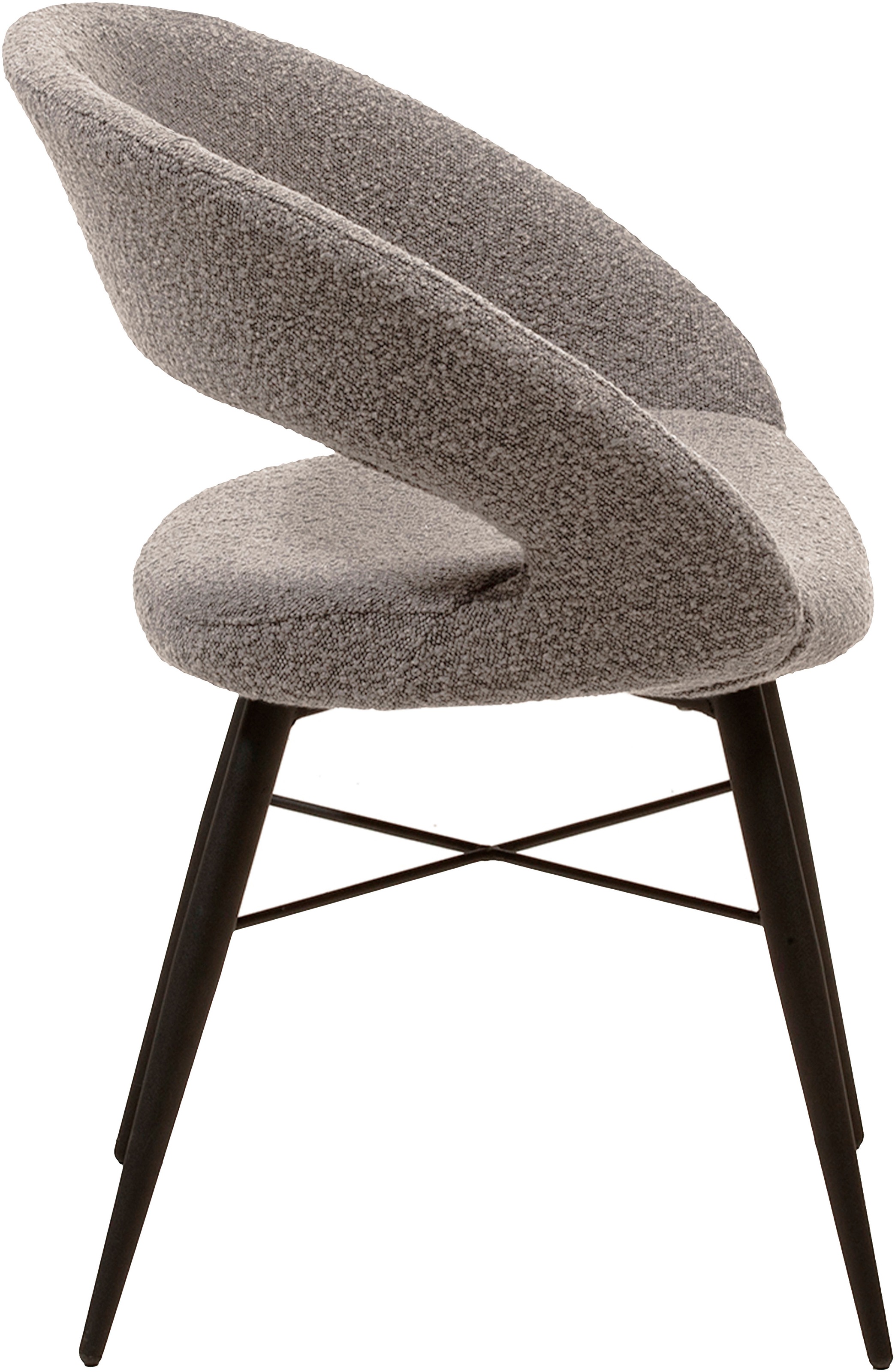 OMG Design Esszimmerstuhl »Marley«, (Set), 1 St., Stoff, mit modernem Cut-Out, Bouclé Bezug