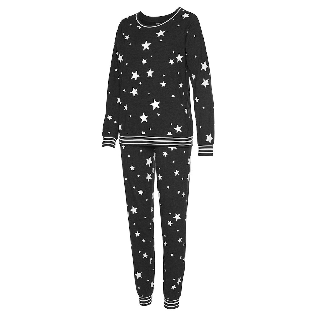 Vivance Dreams Pyjama, mit Sternedruck