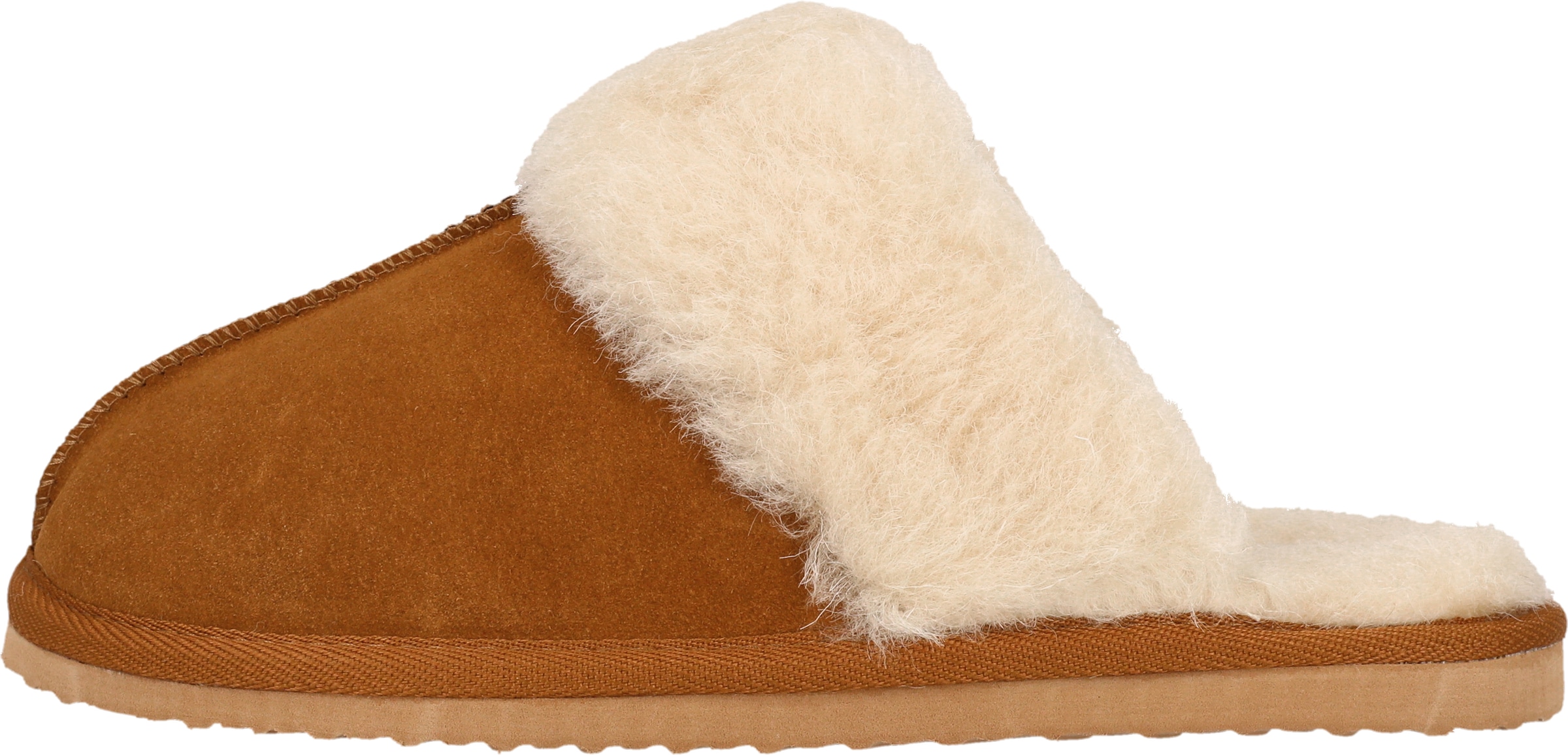 WHISTLER Hausschuh »Carini W Leather Warm Slipper«  Pantoffel,Clog,Mule,Flats mit Fellkragen