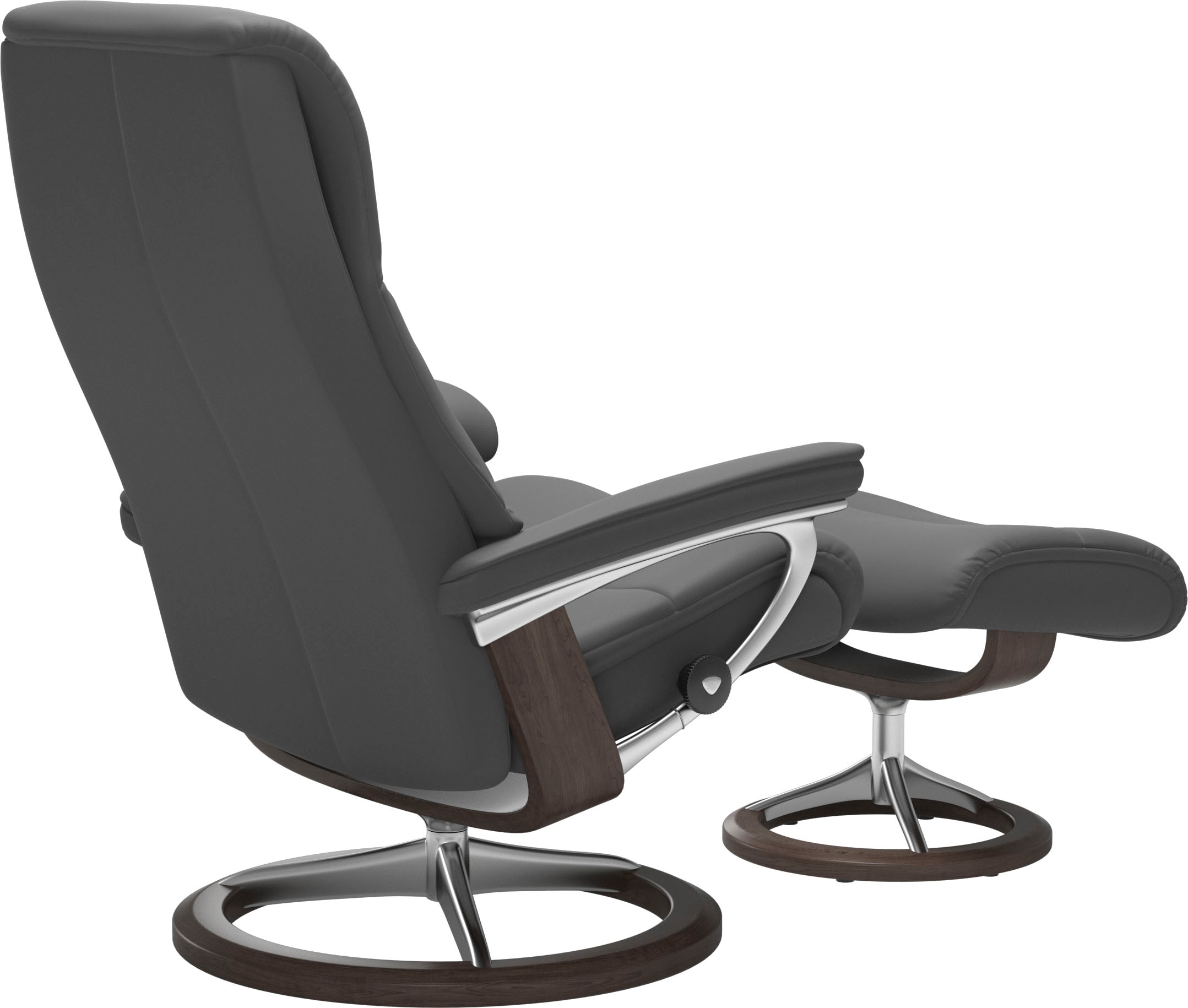 Stressless® Relaxsessel »View« Set, Relaxsessel mit Hocker,  mit Signature Base, Größe S,Gestell Wenge