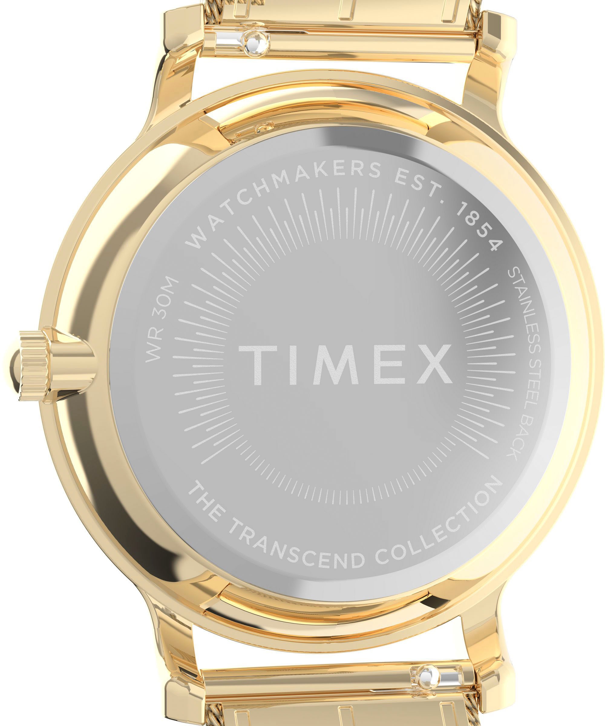 Timex Quarzuhr »TRANSCEND« Armbanduhr, Damenuhr,Edelstahlarmband,analog