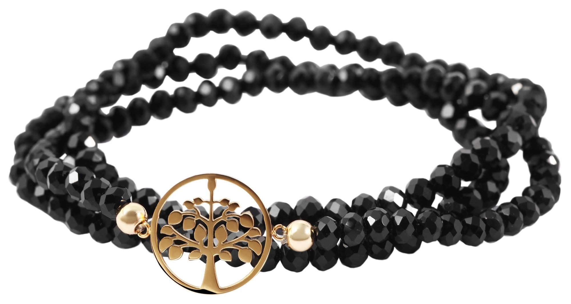 Adelia´s Armband »Damen Armband ¿ Kugelarmband Lebensbaum aus Edelstahl 17 cm«