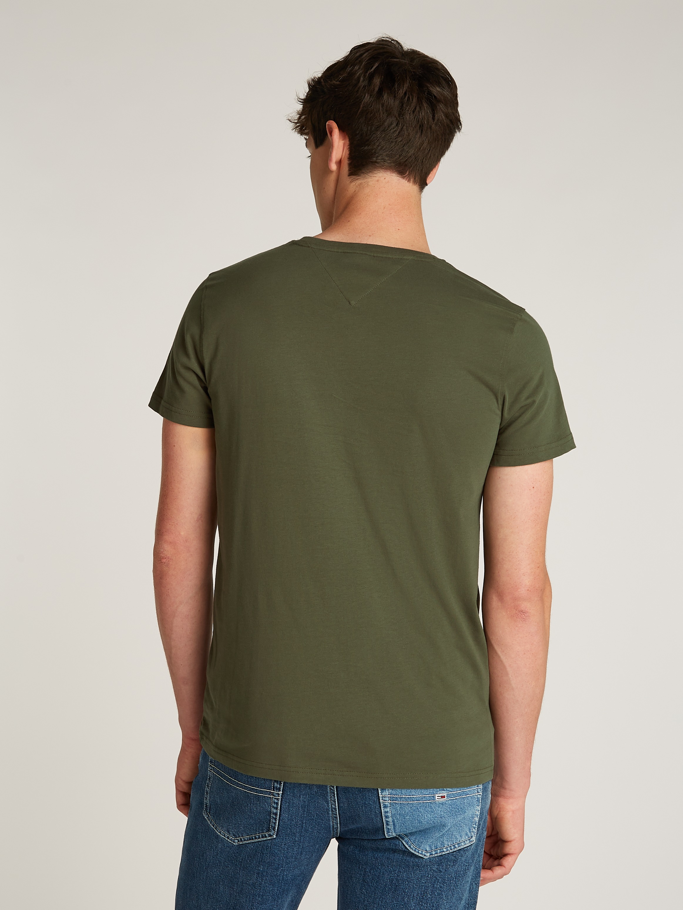 Tommy Jeans Plus T-Shirt »TJM XSLIM 2PACK JERSEY TEE EXT«, (Packung, 2 tlg.), Markenstickerei