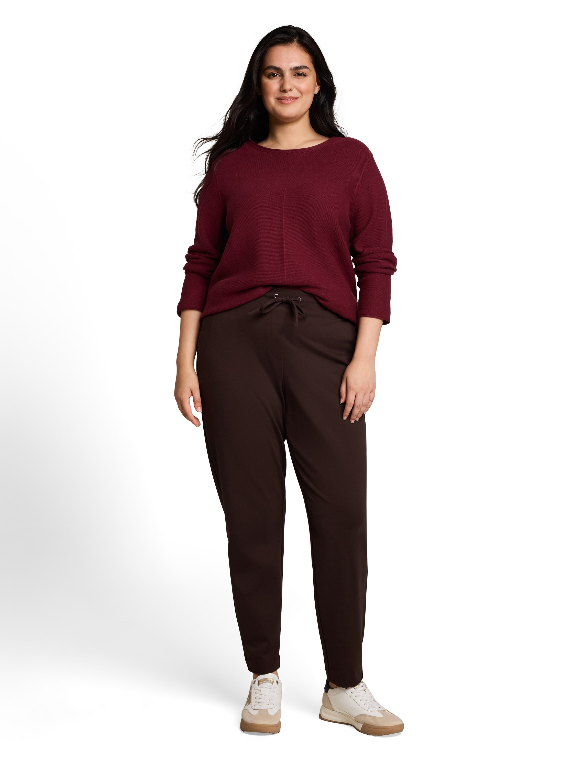 TOM TAILOR PLUS Strickpullover »TTP Pullover« mit feiner Struktur und aus reiner Baumwolle / Große Größen