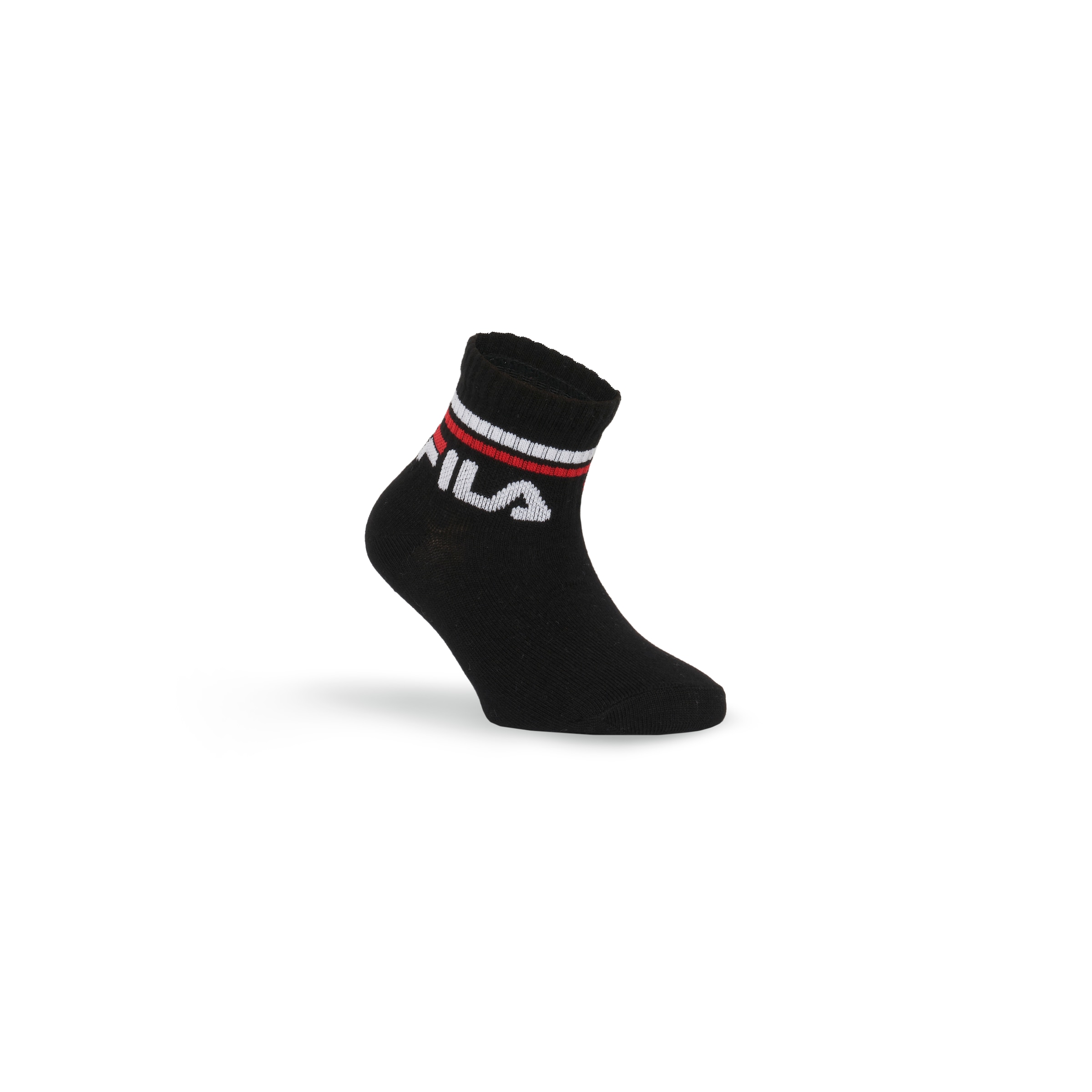 Fila Kurzsocken »JUNIOR UNISEX QUARTER PLAIN SOCKS«, (6 Paar), mit eingestricktem Logo im Bündchen, Kindersocken