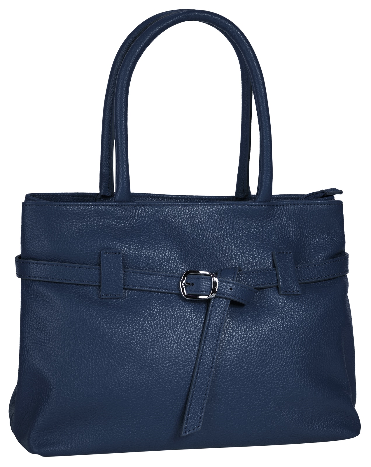 Cluty Henkeltasche, echt Leder, Made in Italy