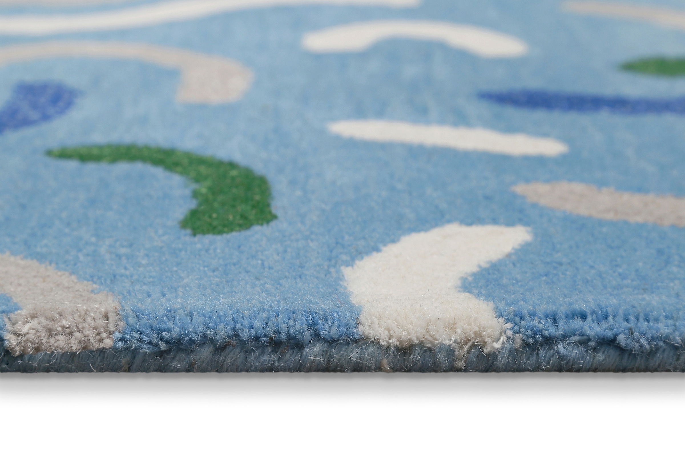 SMART KIDS Kinderteppich »Confetti« rechteckig 16 mm Höhe Kinder- & Spielteppich, Hoch-Tief-Effekt, Schurwolle, Kinderzimmer