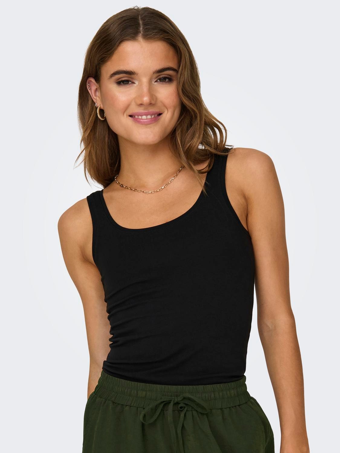 ONLY Tanktop »ONLLIVE LOVE NEW LONG TT 2PACK NOOS«, (Packung, 2er-Pack)
