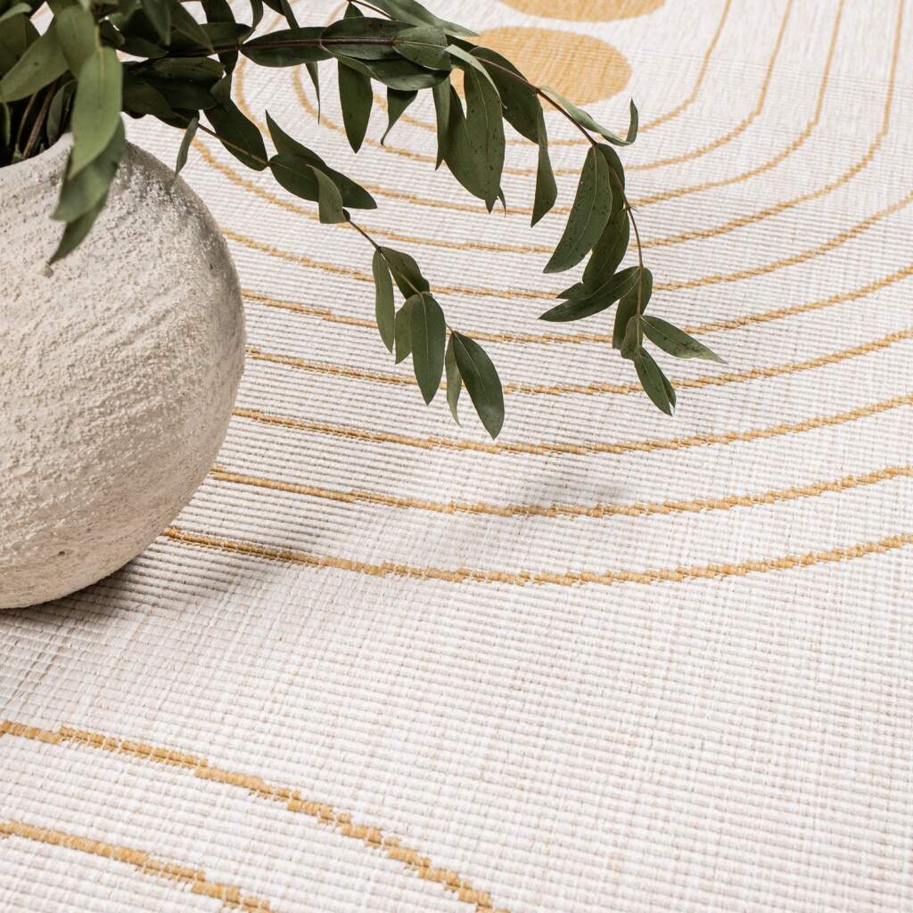 Carpet City Outdoorteppich »DUO RUG 5739«, rechteckig, 5 mm Höhe, Wendeteppich Wetterfest In- & Outdoor, Balkon, Terrasse, Wohnzimmer
