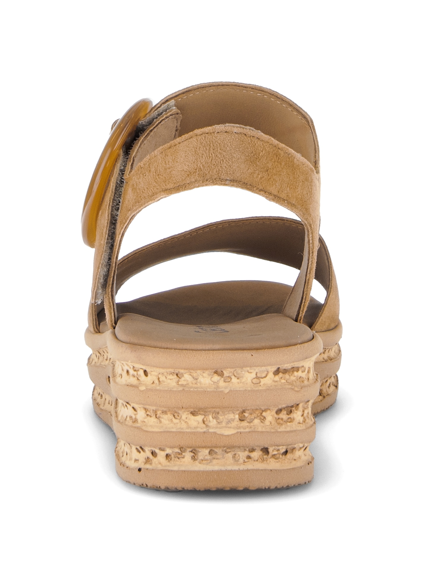 Gabor Keilsandalette  , Riemchensandale, Sommerschuh mit modischer Zierschnalle