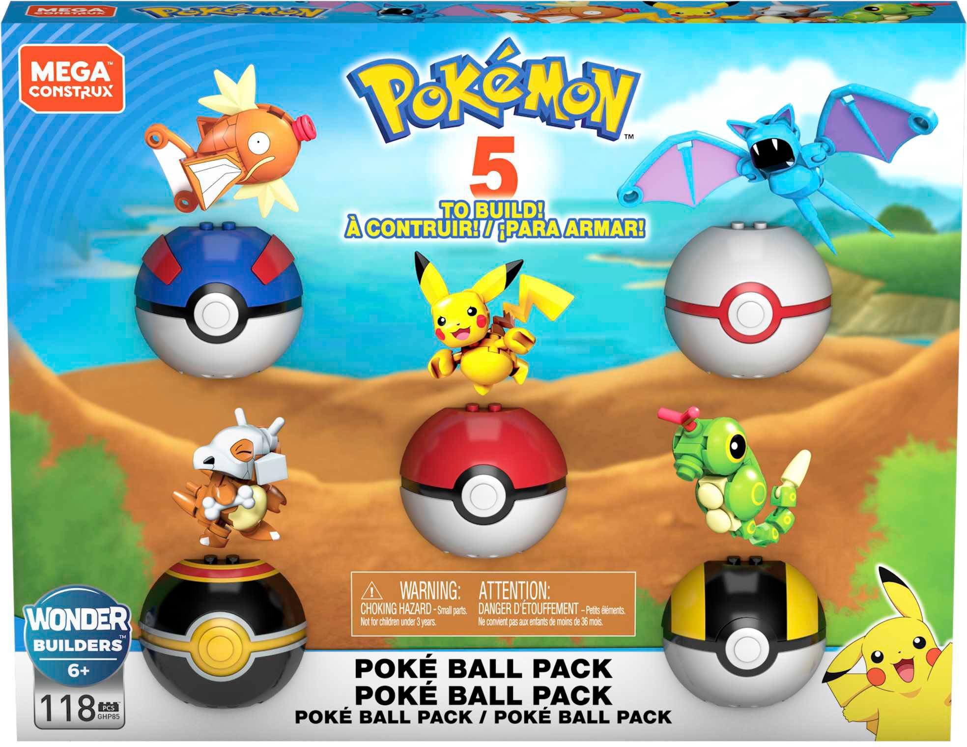 MEGA Spielfigur »Pokémon Pokéball-Set«, zum Zusammenbauen