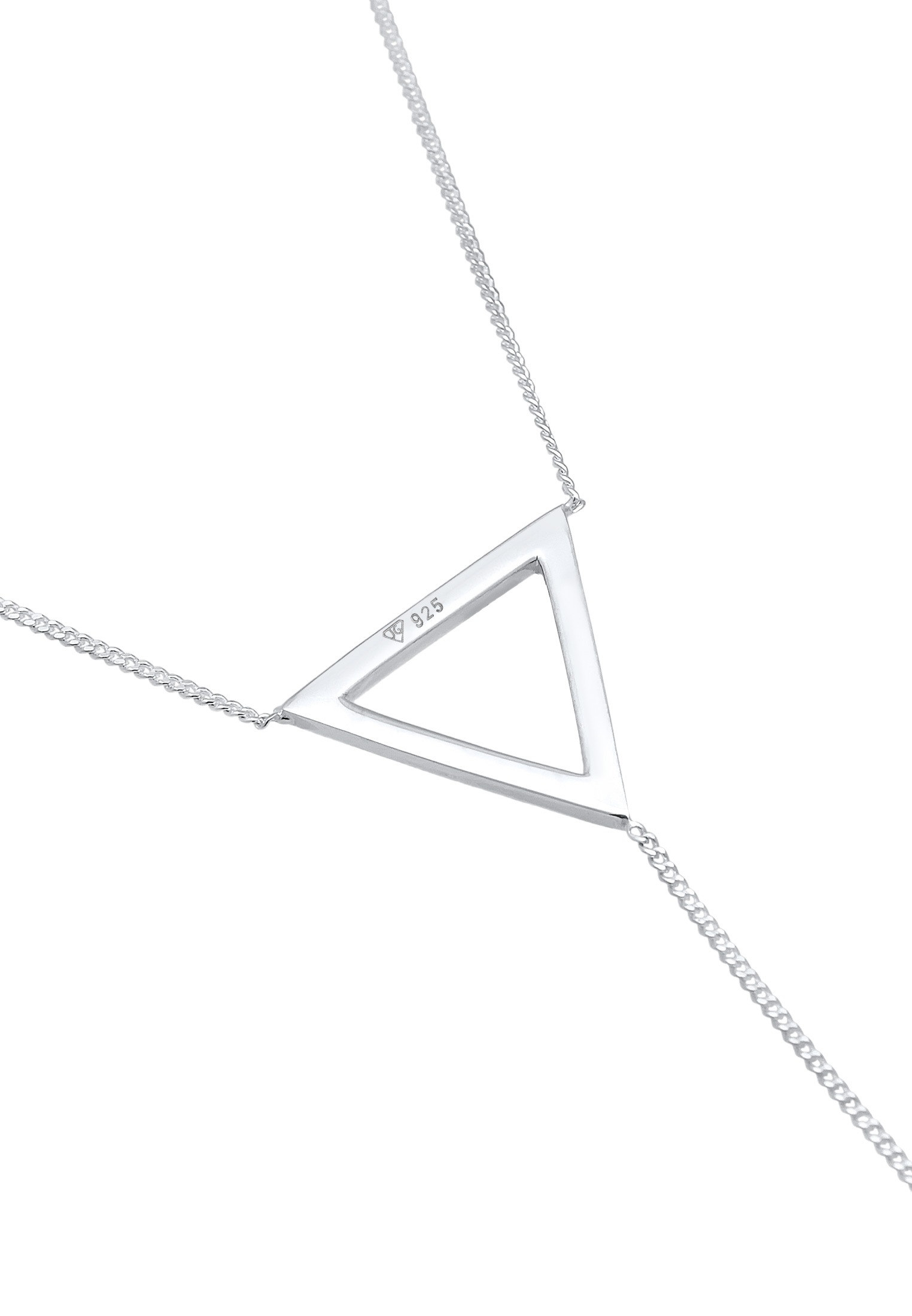Elli Y-Kette »Halskette Y-Kette Dreieck Geo 925 Sterling Silber«